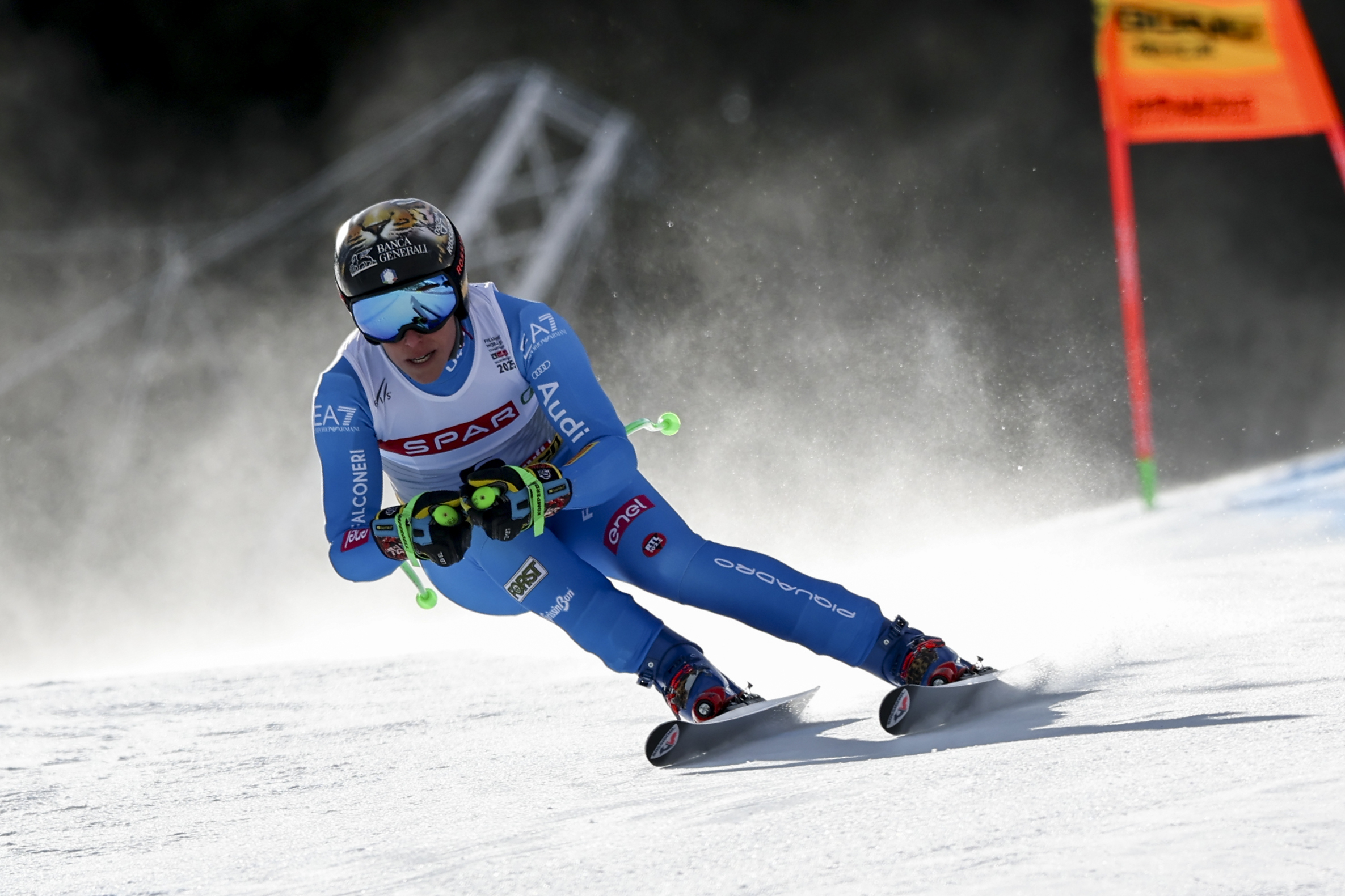 skiing world championships brignone wins silver in super g