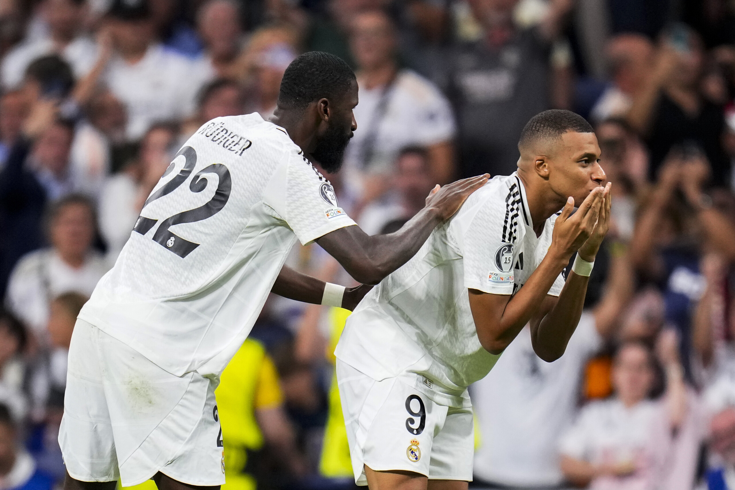 champions real madrid only a fine from uefa for mbappe and rudiger scaled