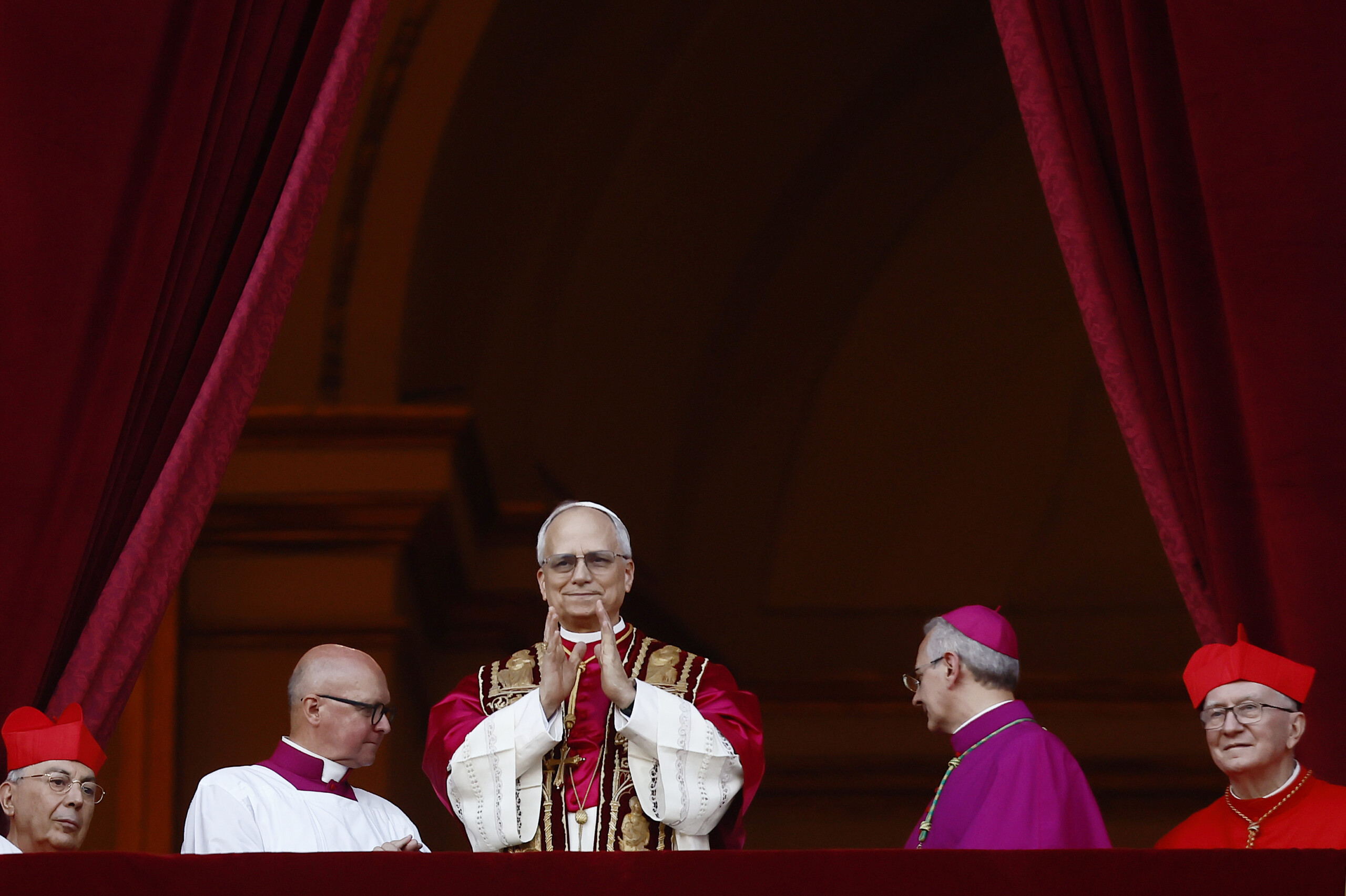 pope at 11 a m in the sistine chapel first mass of leo xiv with cardinals scaled