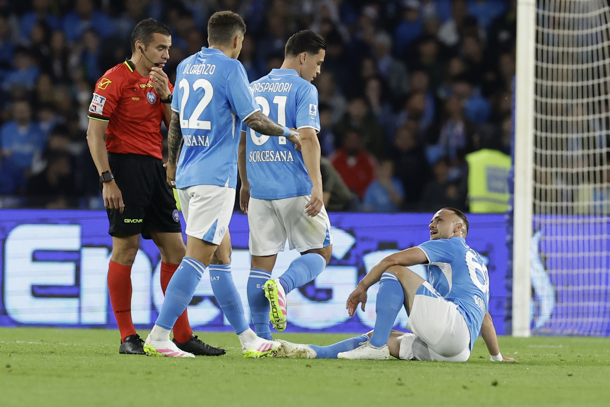 napoli sprained ankle injury for lobotka