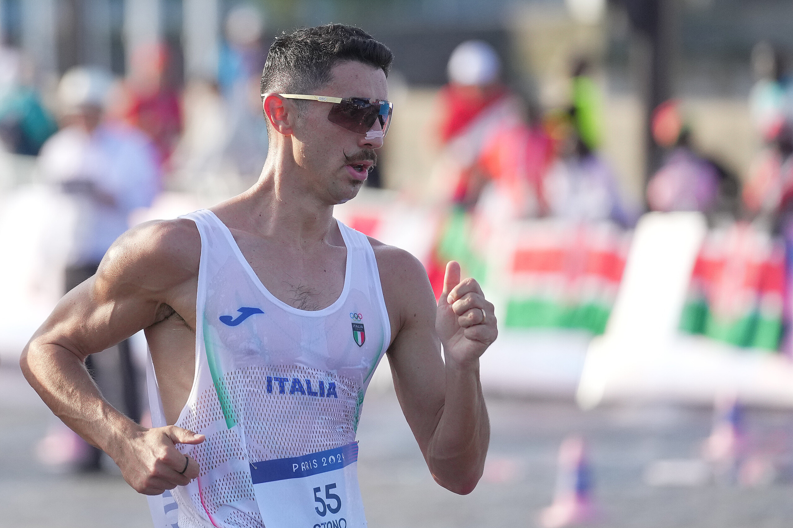 athletics world record for massimo stano in the 35 km race walk scaled