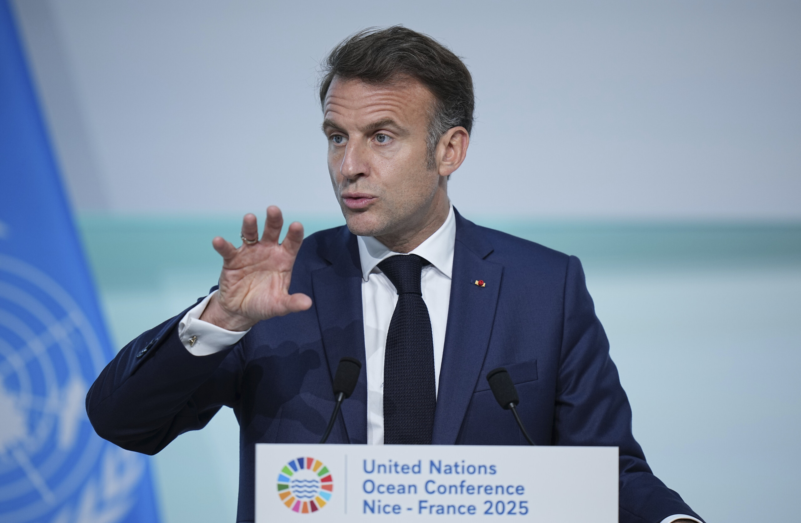 macron humanitarian blockade in gaza is scandalous and shameful scaled