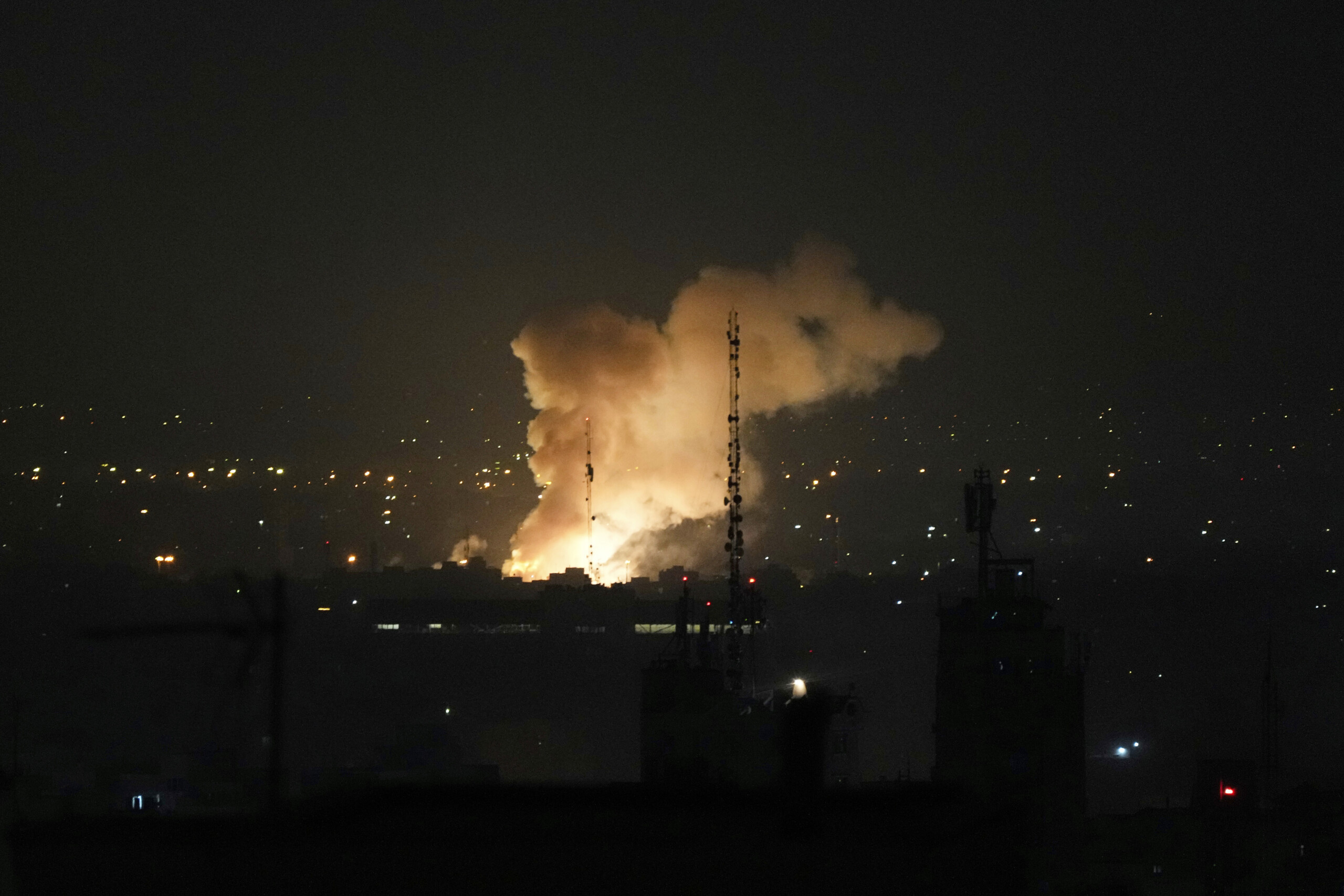 iran israel strikes defensive positions in tehran area scaled