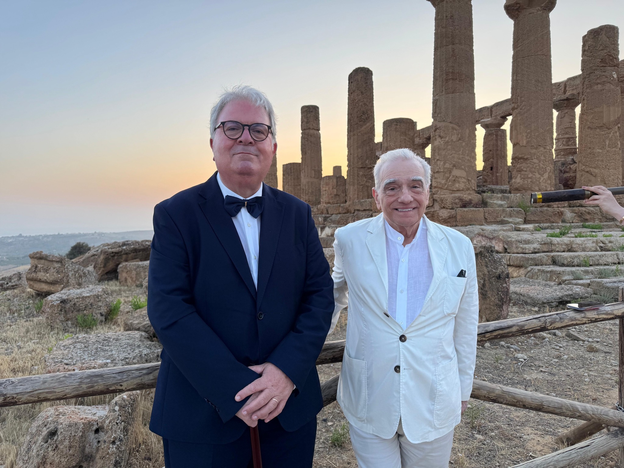 martin scorsese visits the valley of the temples in agrigento