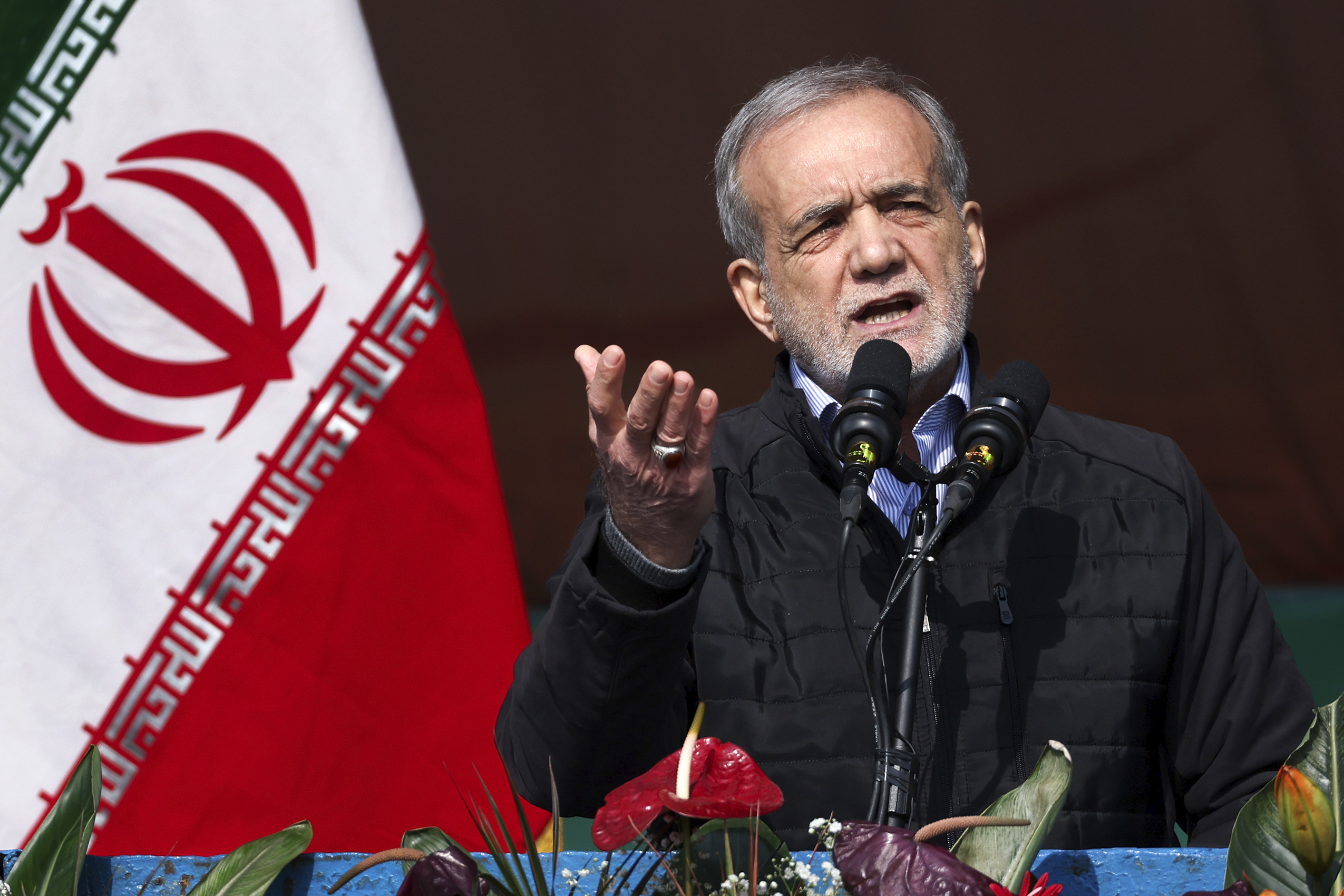 iran pezeshkian to macron under no circumstances will we stop nuclear activities