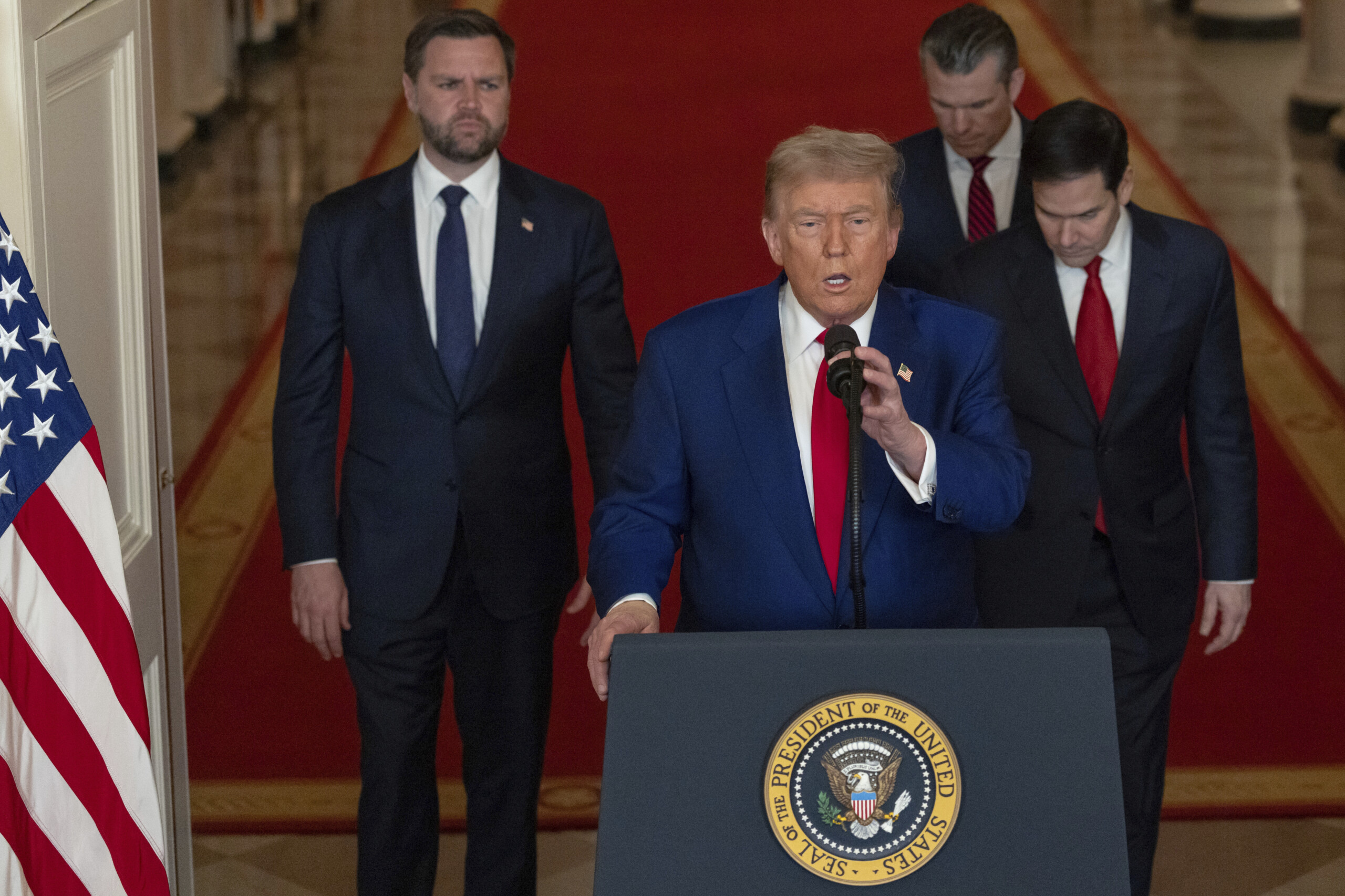 iran trump and military leaders in the situation room scaled