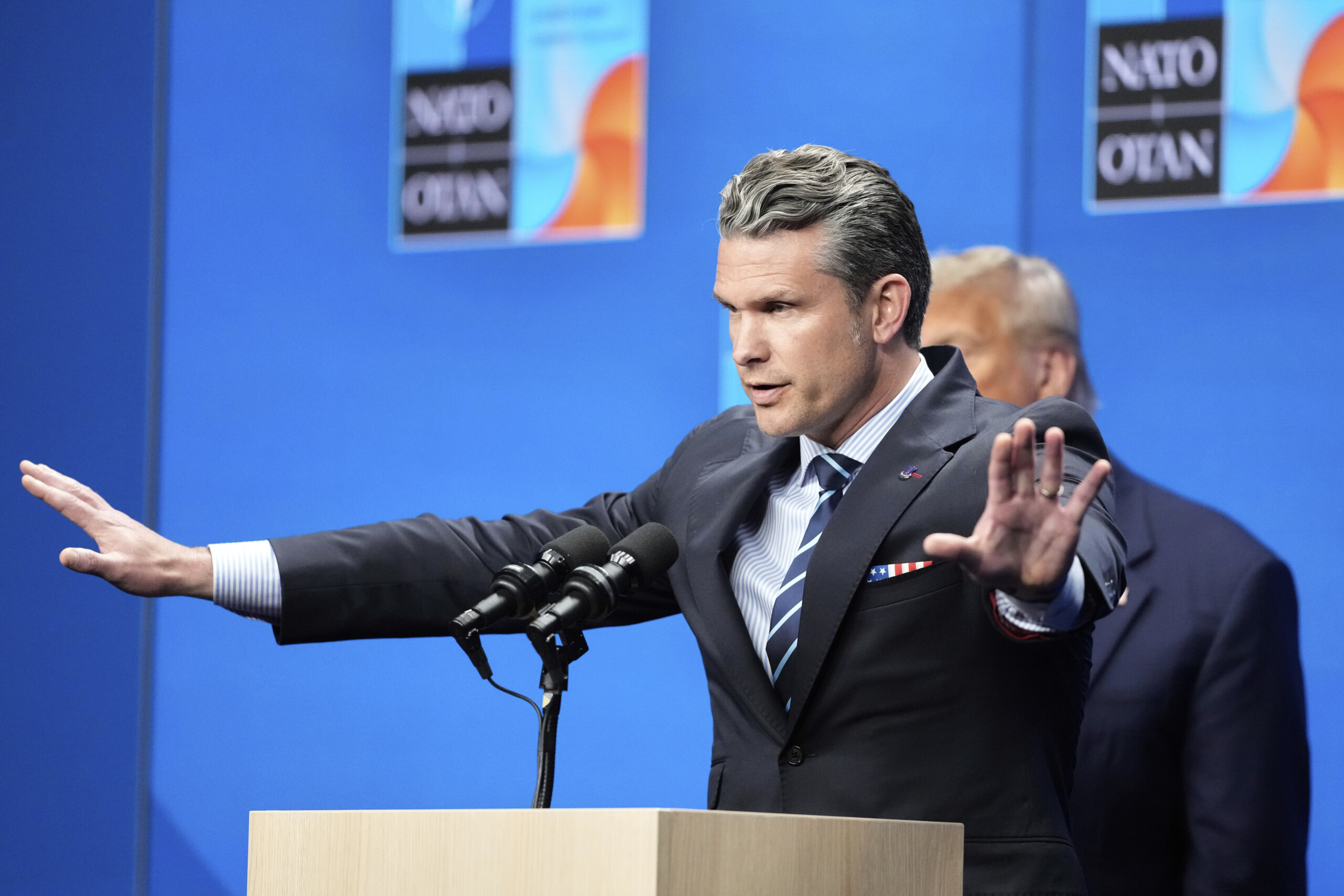hegseth to the press hatred for trump is in your dna scaled