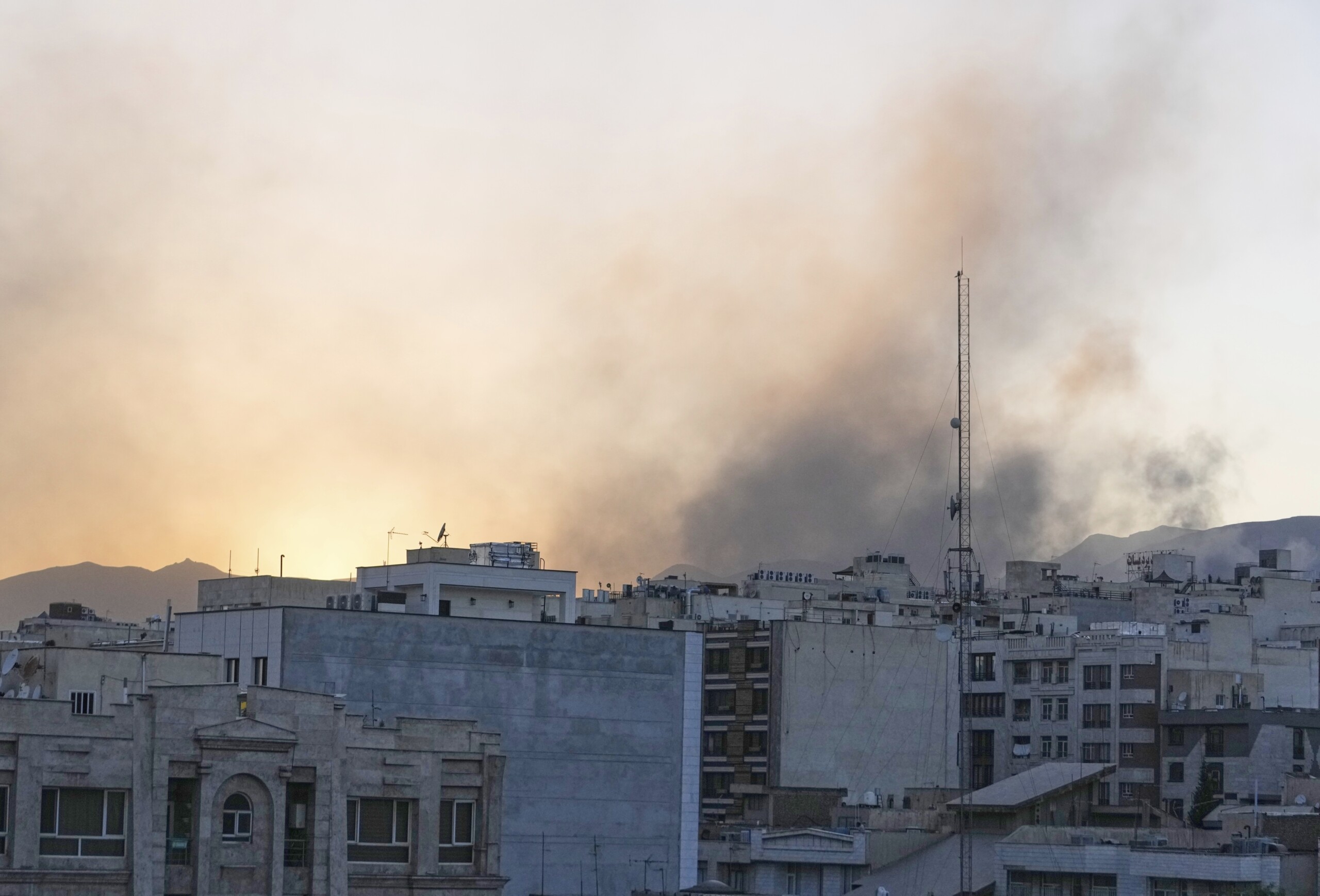 iran explosions around tehran air defences activated scaled