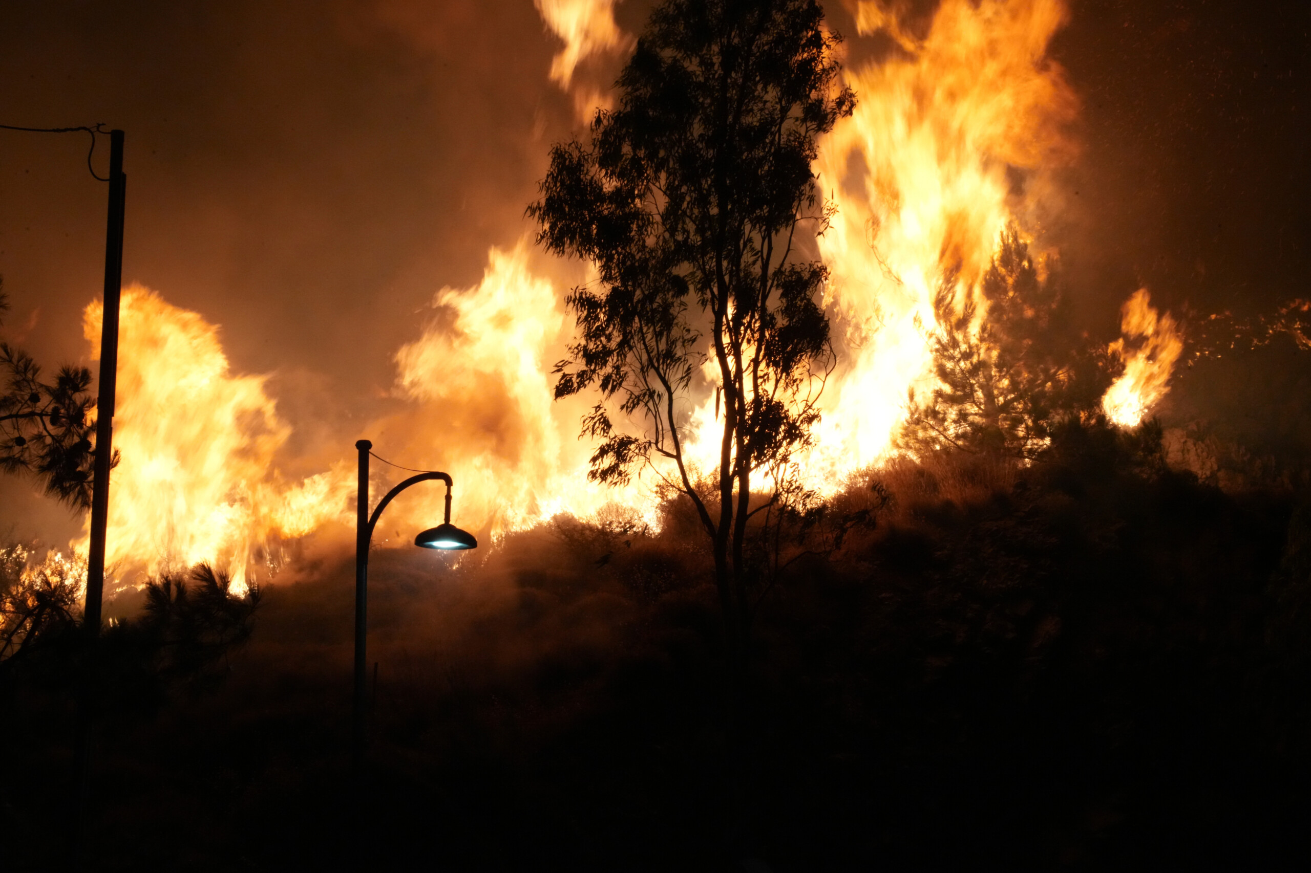 greece large fire in southeastern crete houses and hotels evacuated scaled