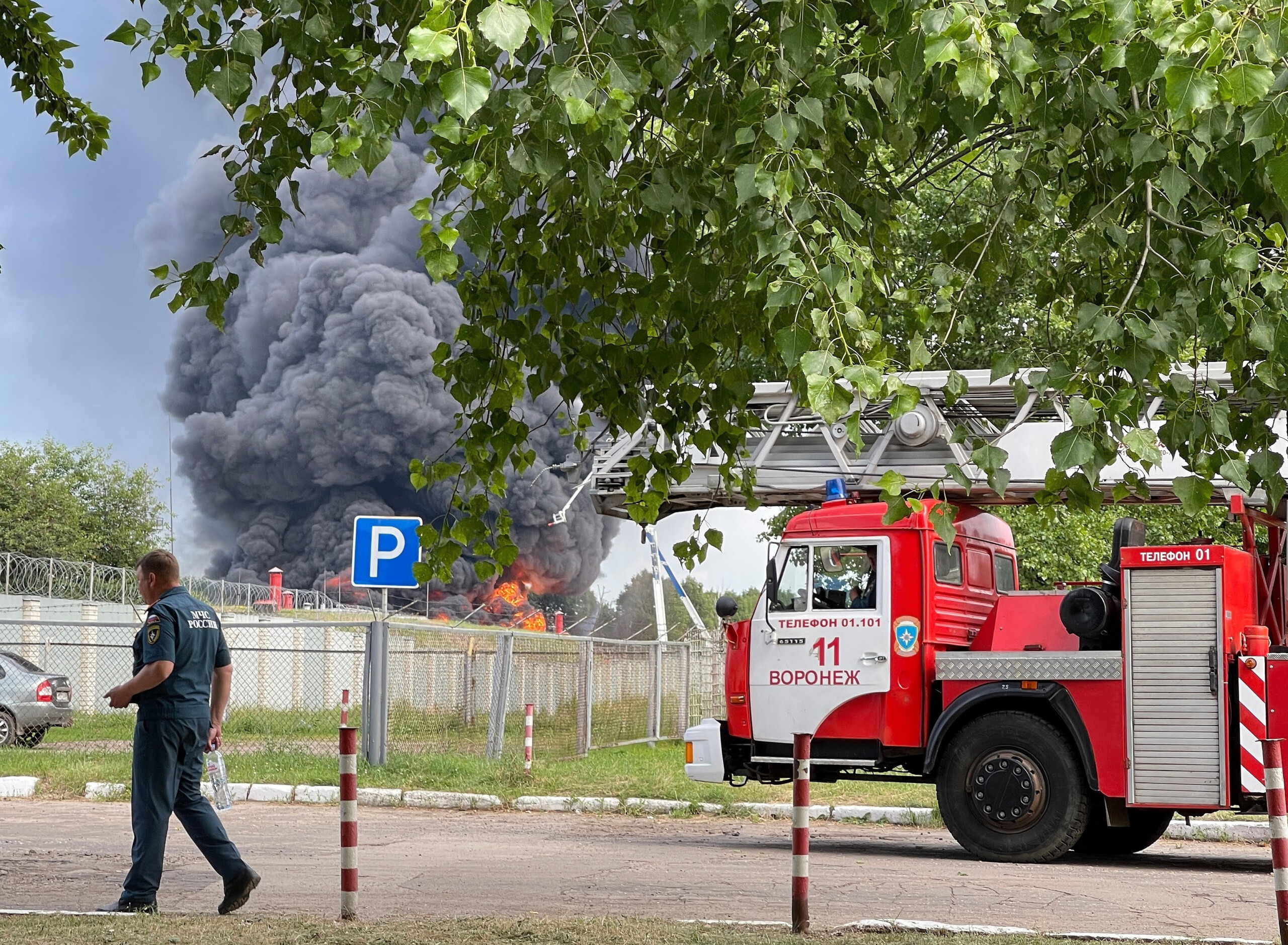 ukraine kiev strikes russian military airport in voronezh region scaled