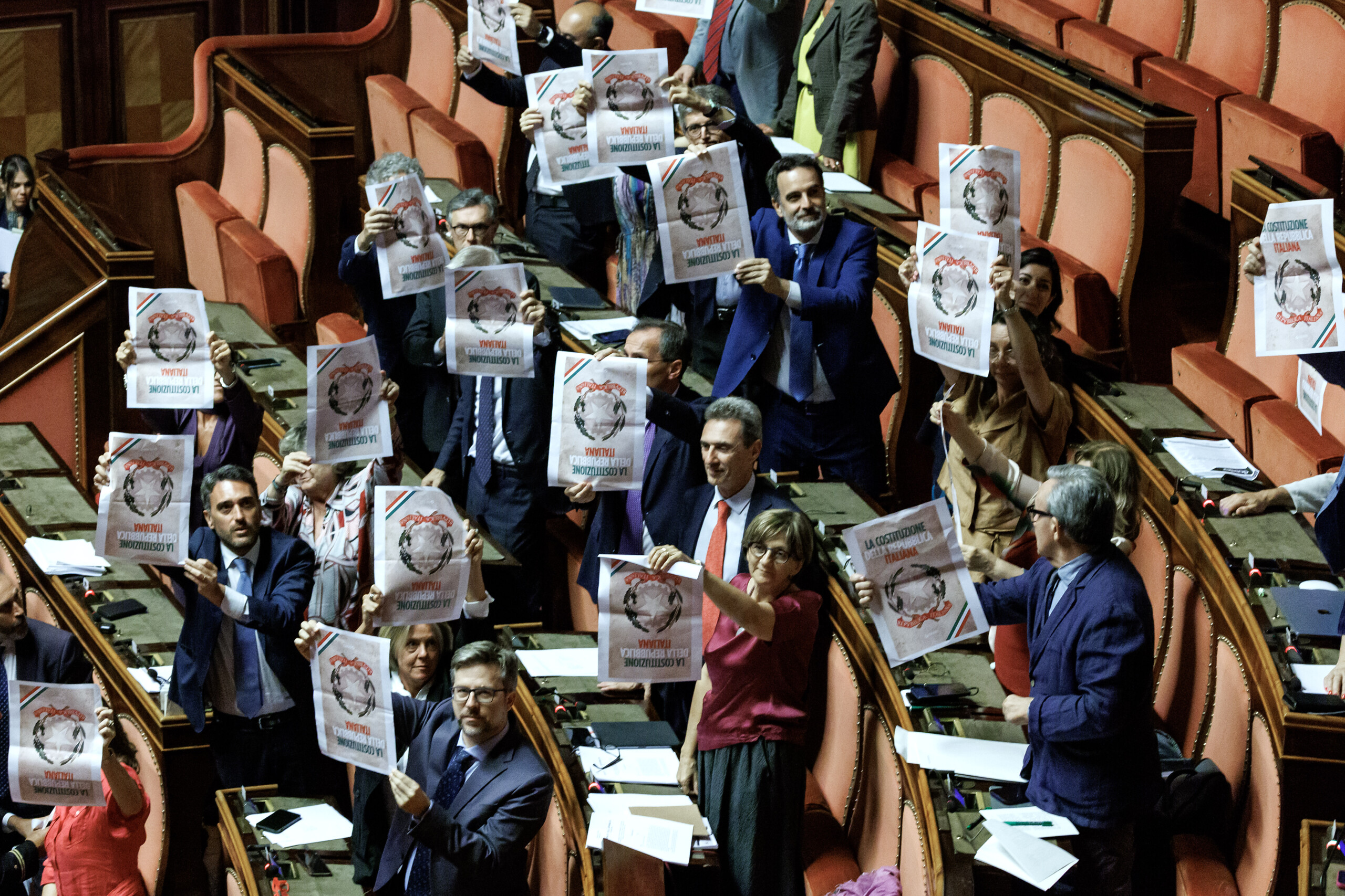 career separation senate approves constitutional reform in second reading opposition protests in the chamber scaled