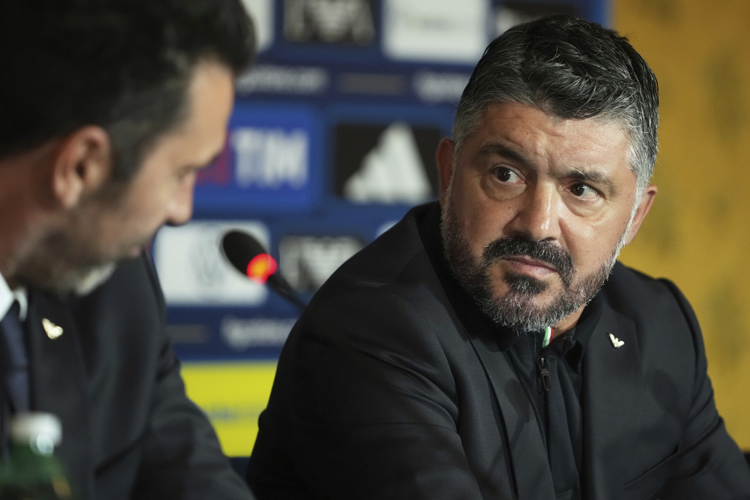 football national team coach gattuso visits trigoria scaled
