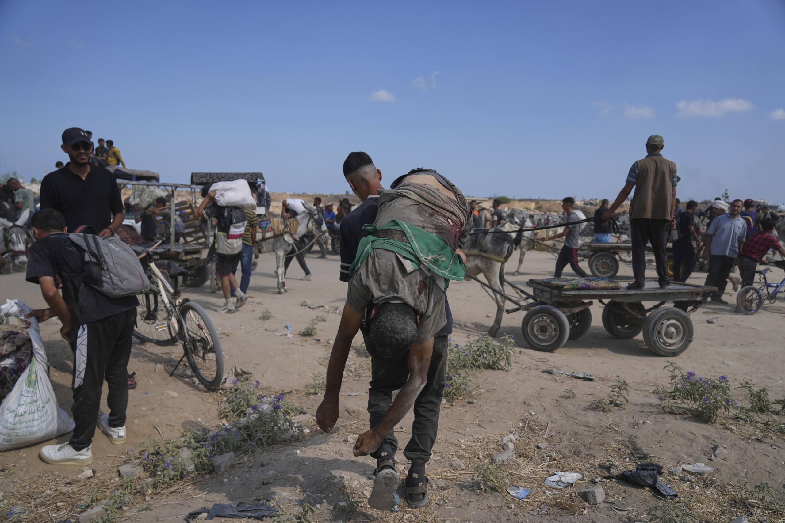 middle east wafa seven dead overnight in israeli attacks on gaza city scaled