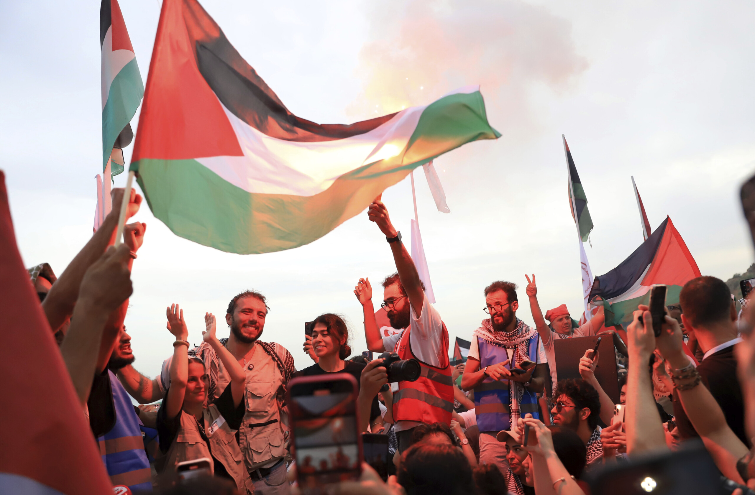 gaza flotilla activists the mission continues the world and law are with us scaled