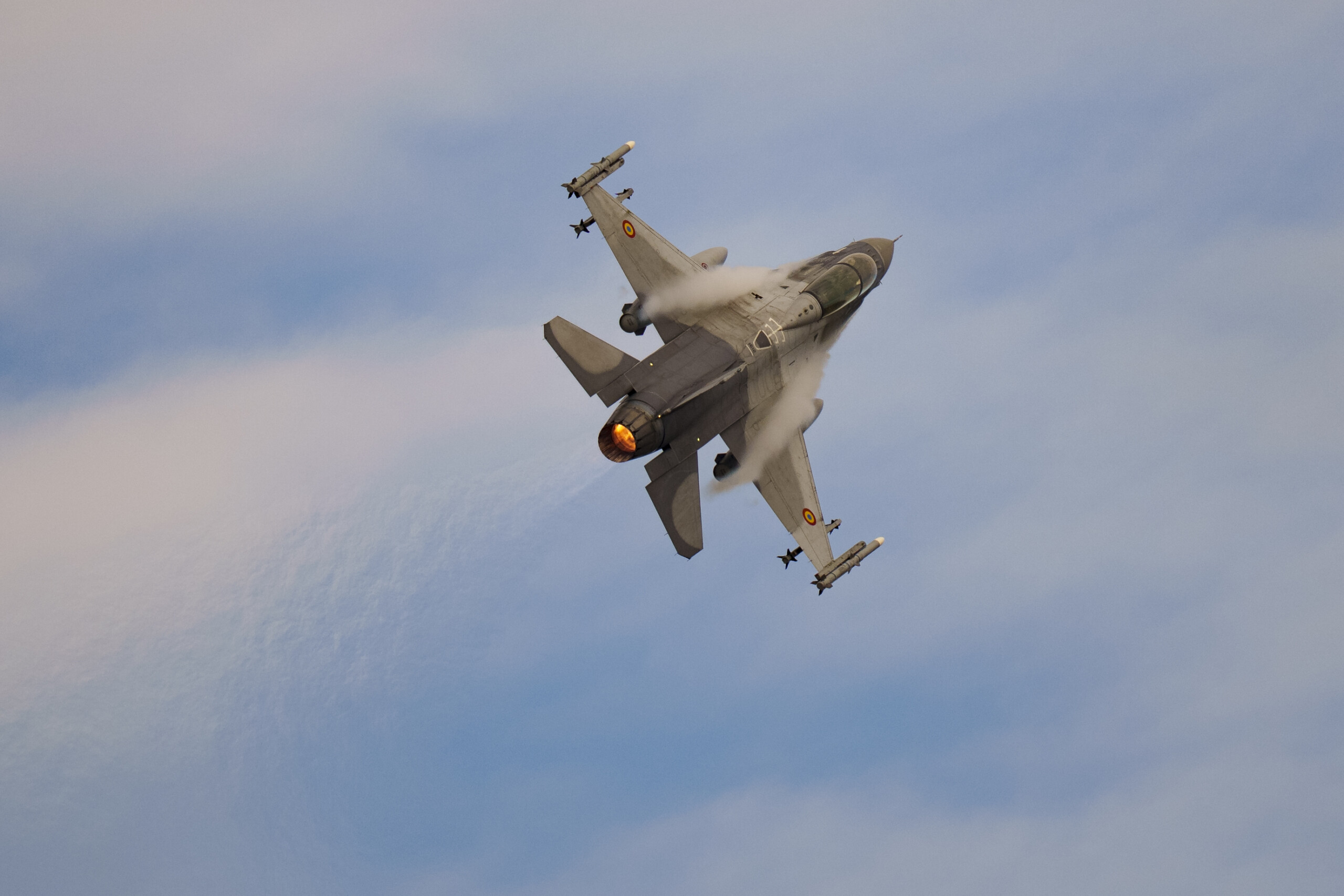 romania alert over falling russian drone debris two f 16 jets on patrol scaled