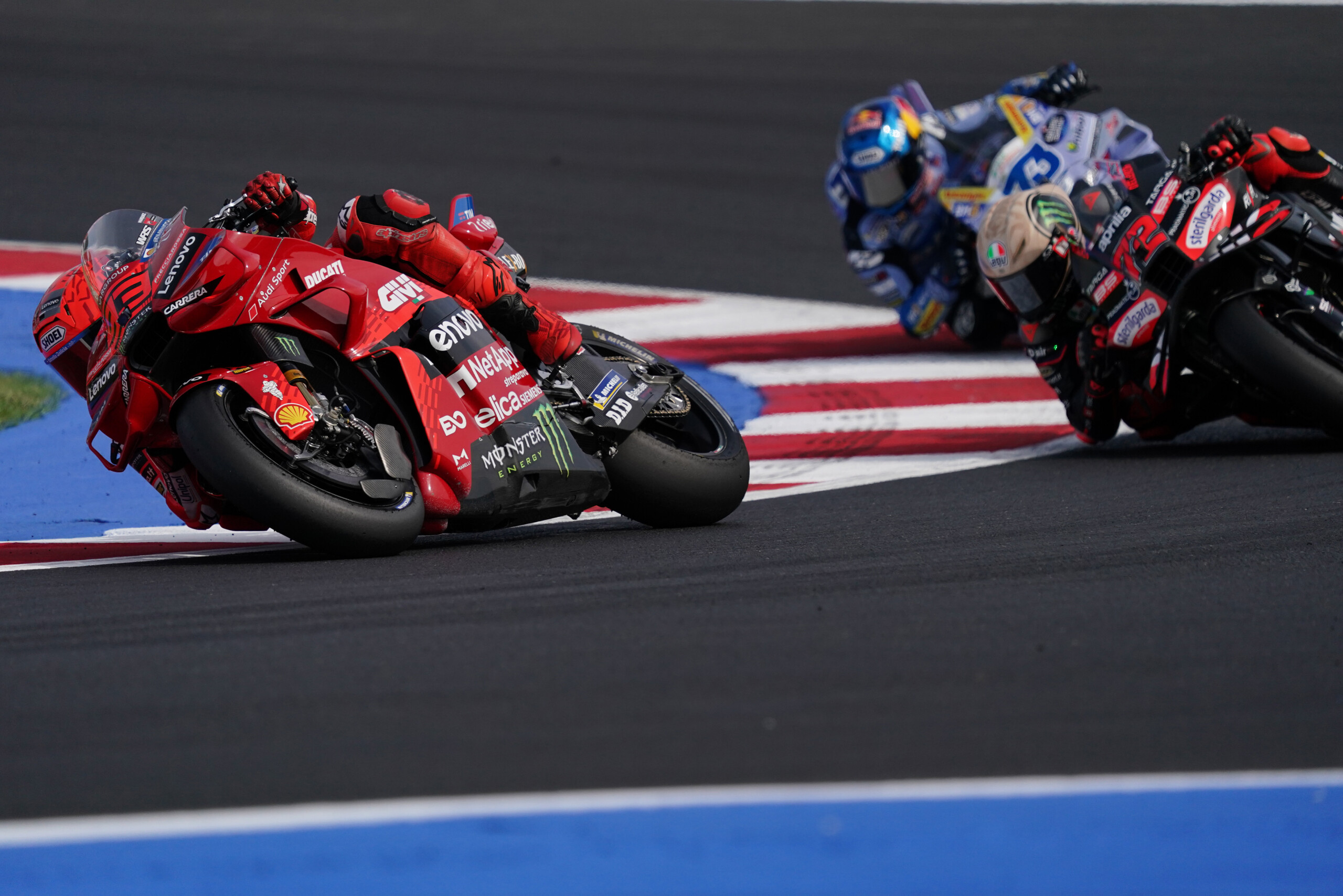 motogp m marquez triumphs in san marino bezzecchi second scaled