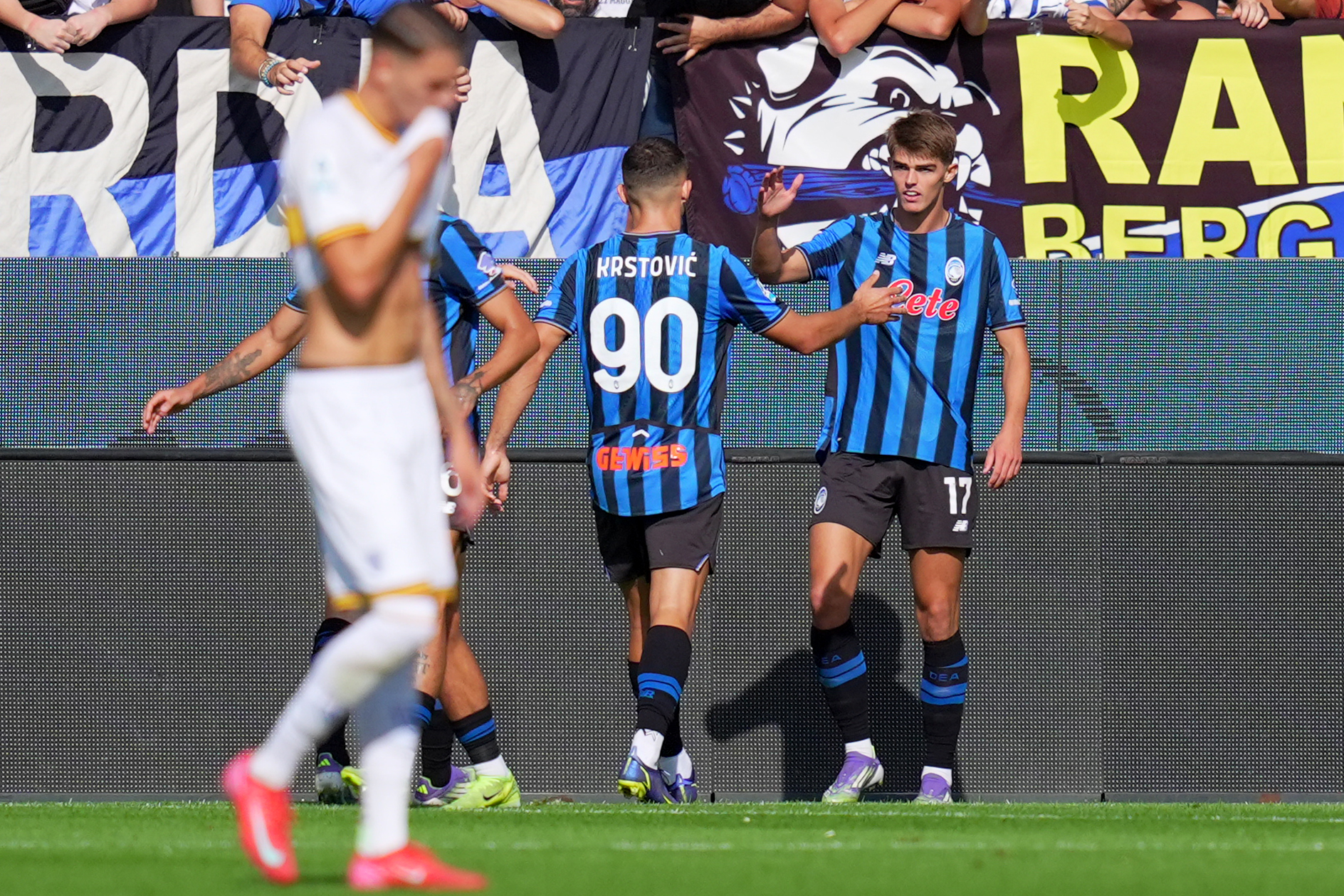 serie a atalanta lecce 4 1 first win for the bergamo side
