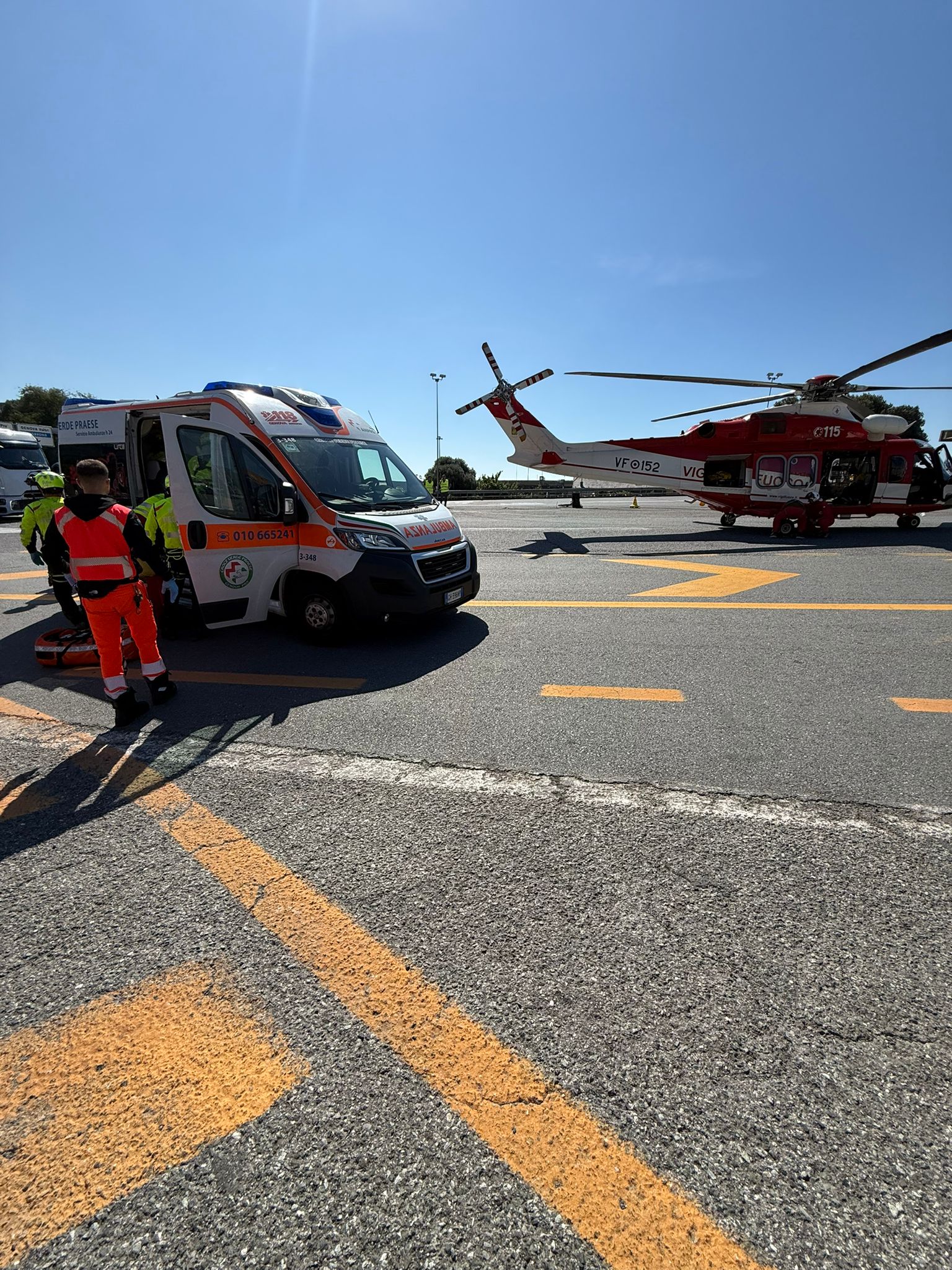 genoa 7 year old boy falls from school window in serious condition