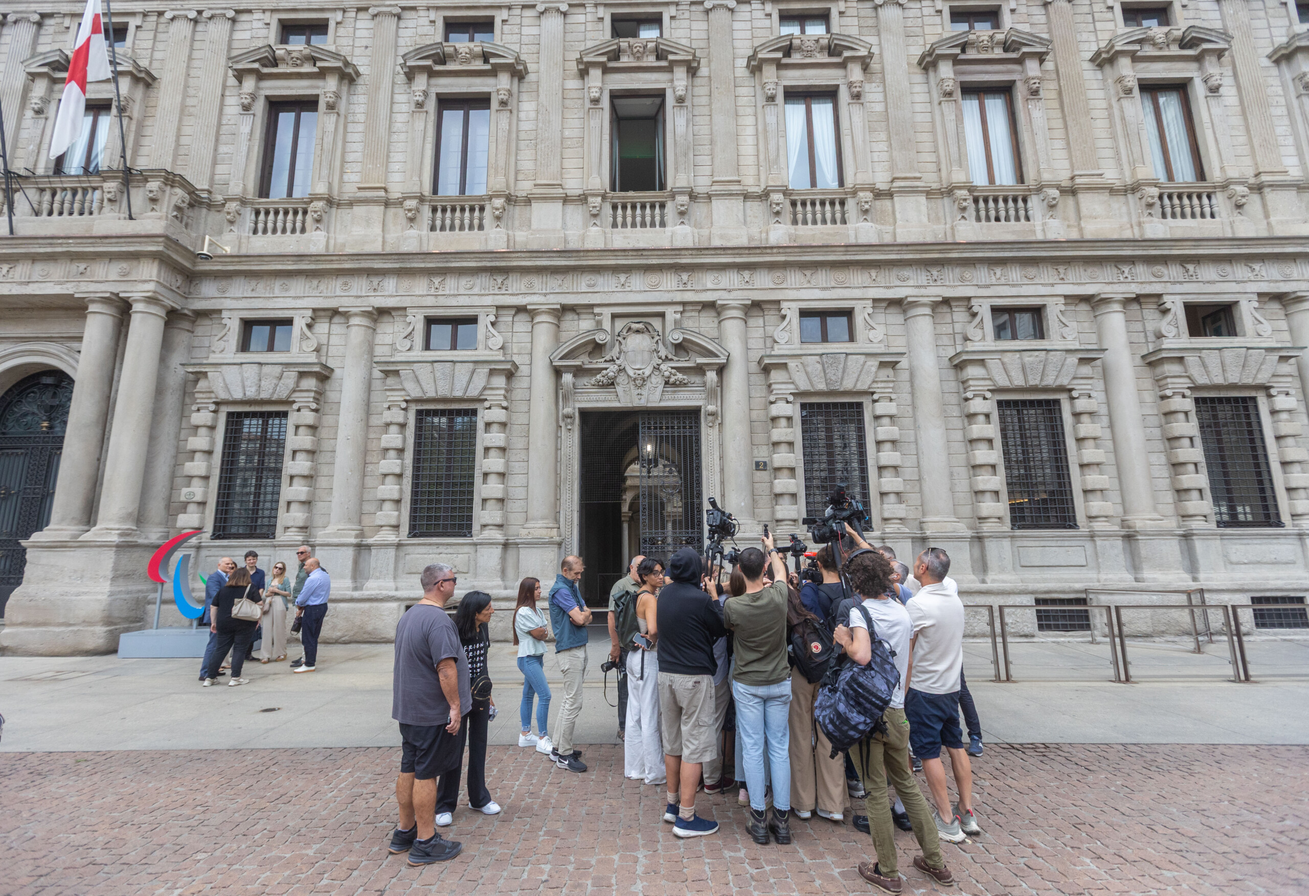 pro palestinian protest interrupts milan city council session scaled
