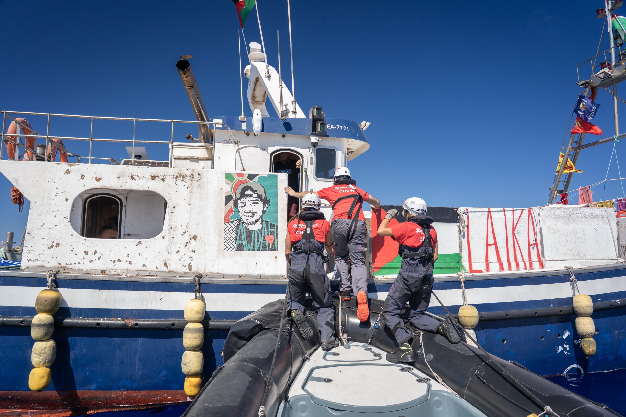 flotilla italian delegation despite sabotage the mission continues scaled