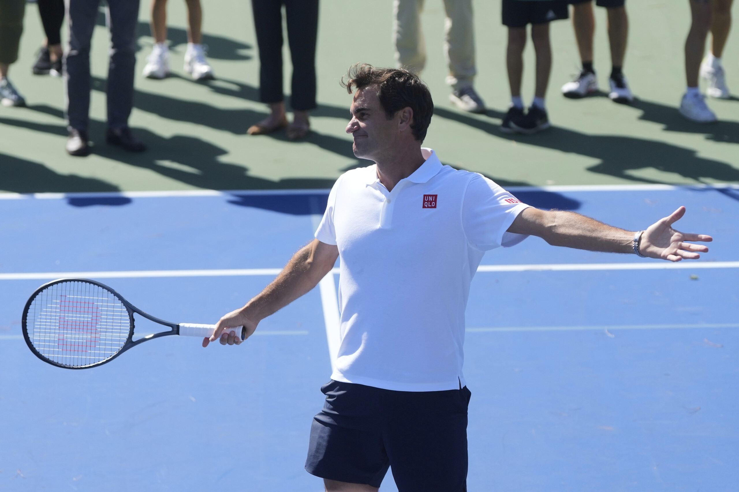 tennis federer returns to the court for an exhibition match in shanghai scaled
