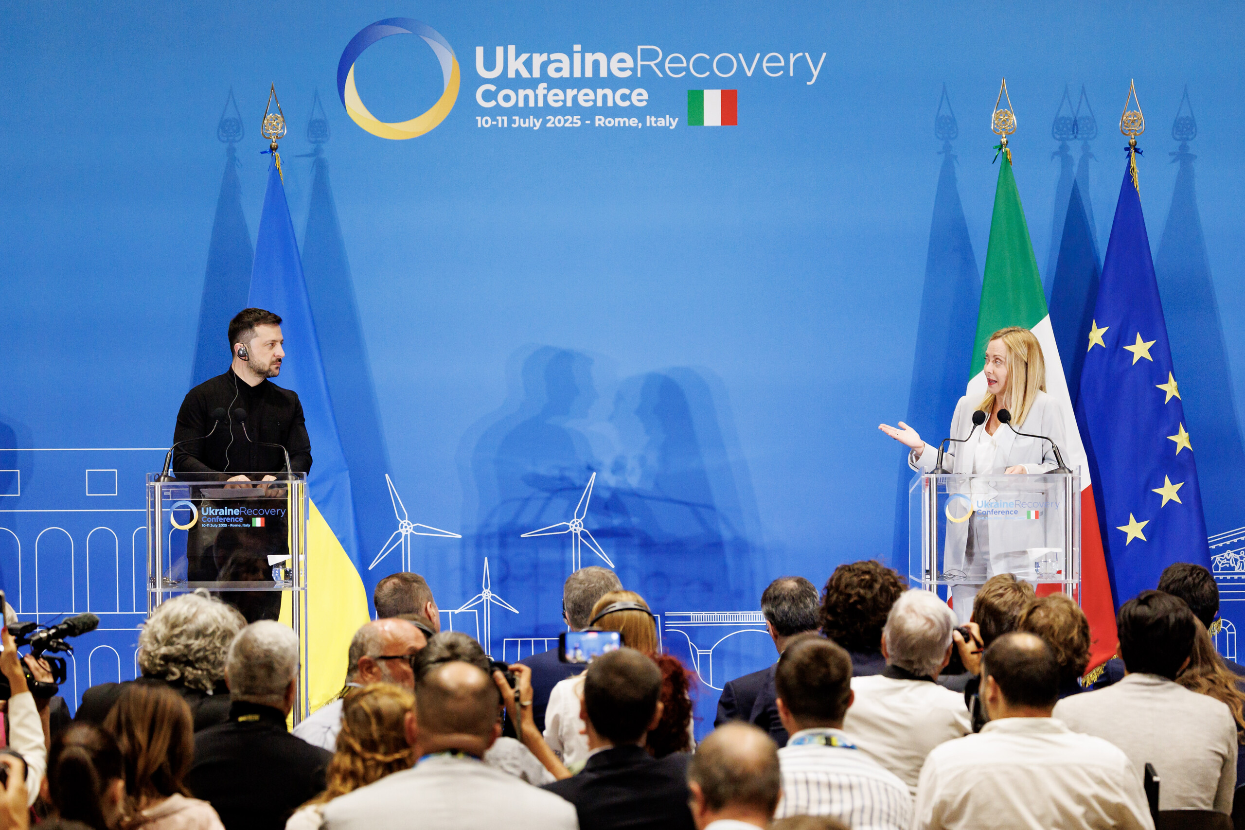 ukraine zelensky meets meloni focus on defence projects and energy networks scaled