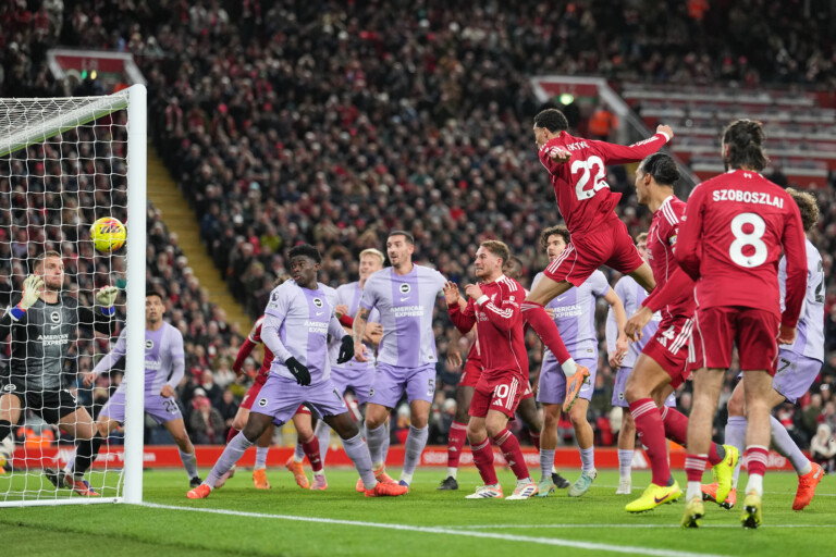 premier league liverpool beat brighton anfield welcomes salah back