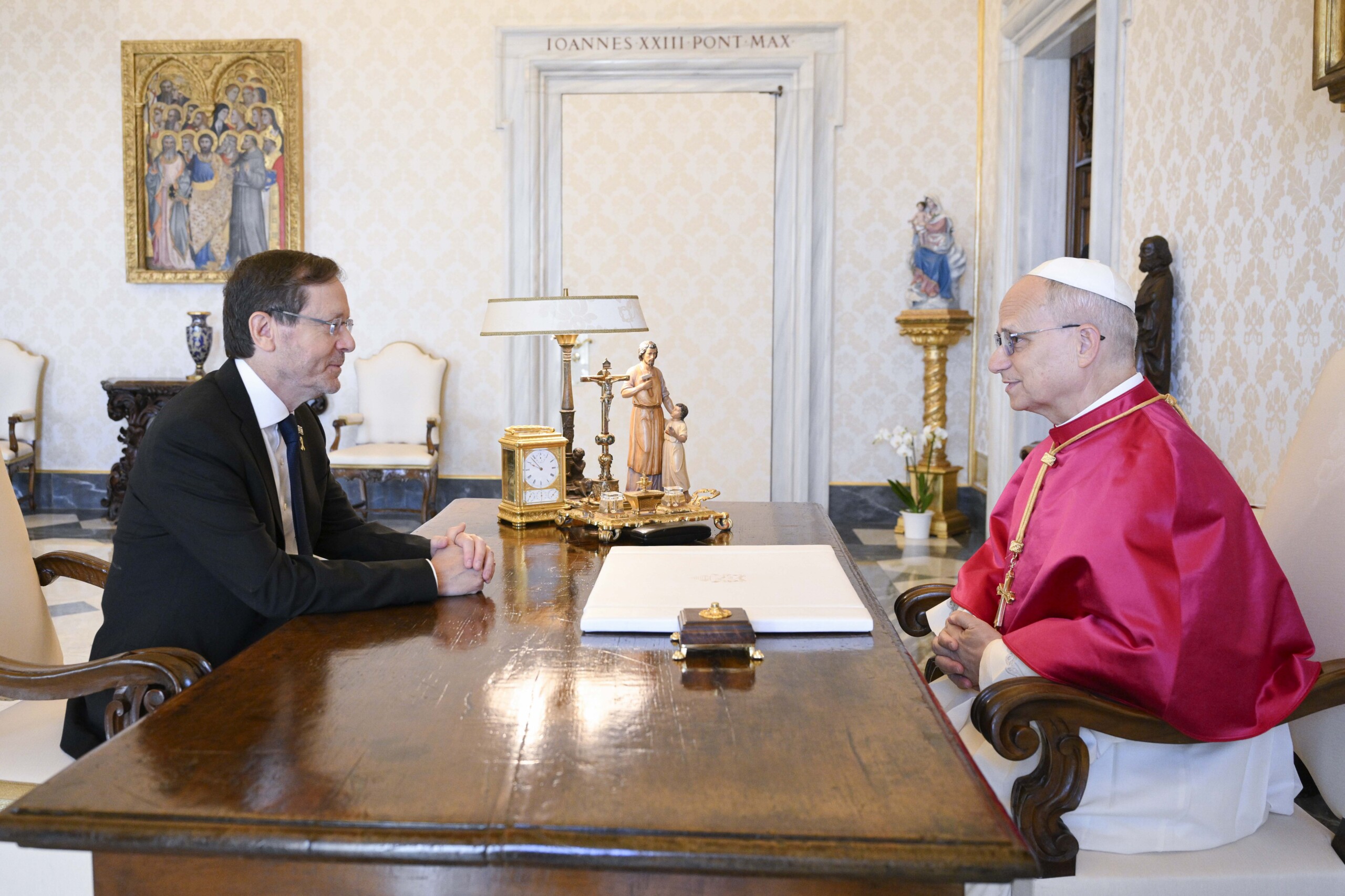 telephone call between pope leo xiv and herzog strong condemnation of anti semitism scaled
