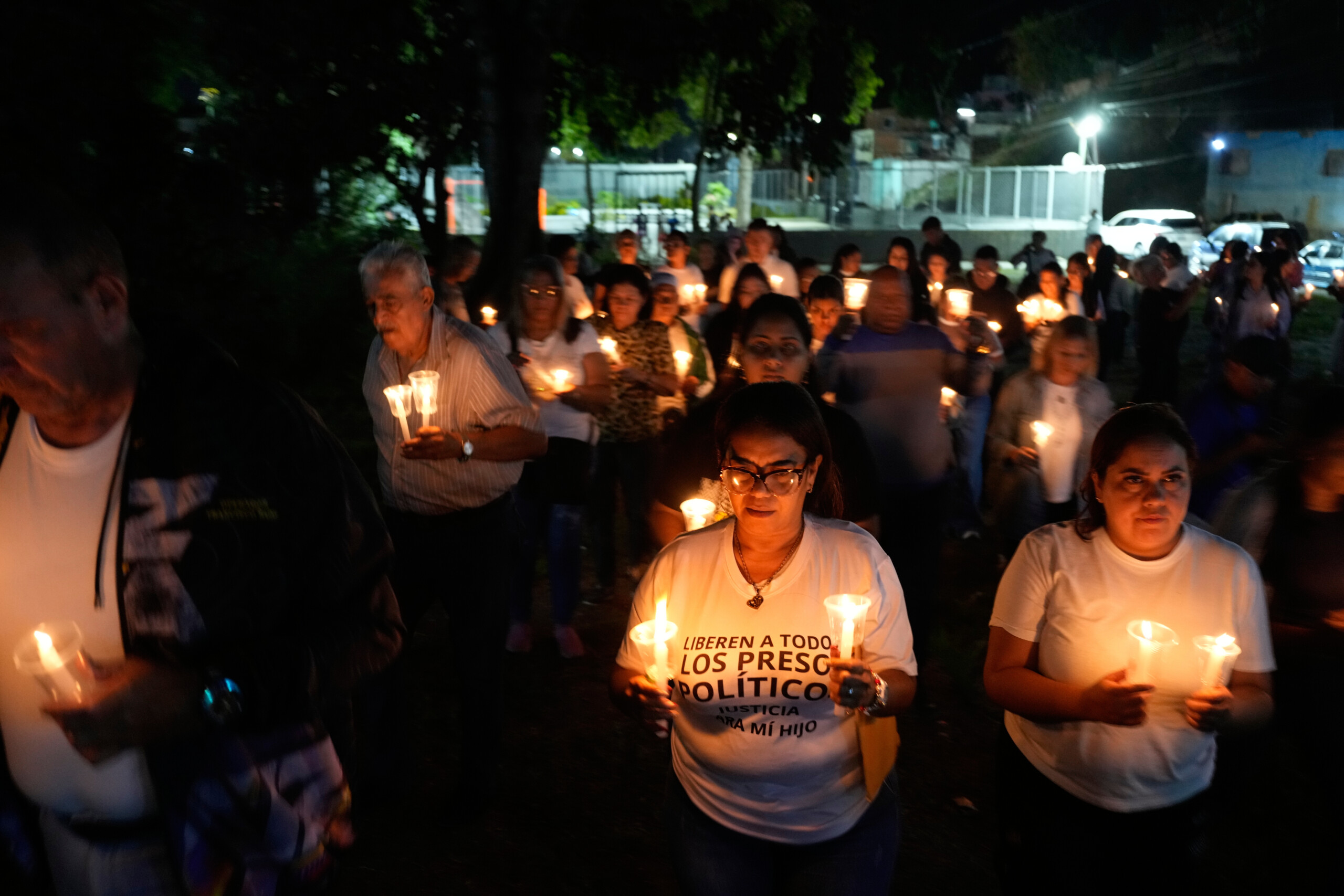 venezuela second night of vigil for families of political prisoners scaled