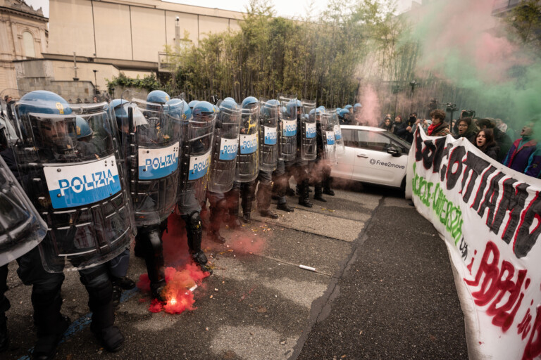 turin violence at pro pal march eight precautionary measures