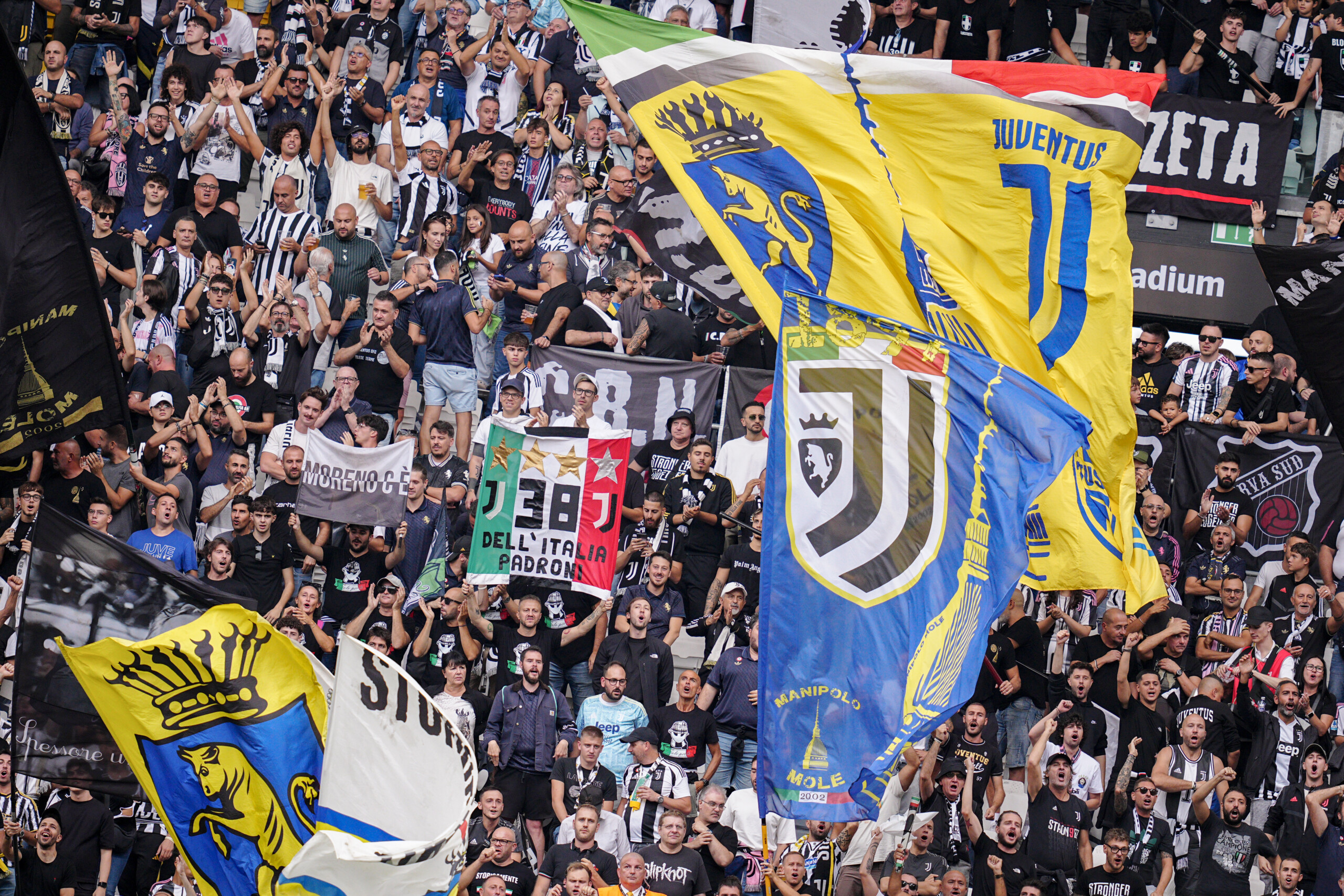 turin juve fans remain in stadium after match brother and sister arrested scaled