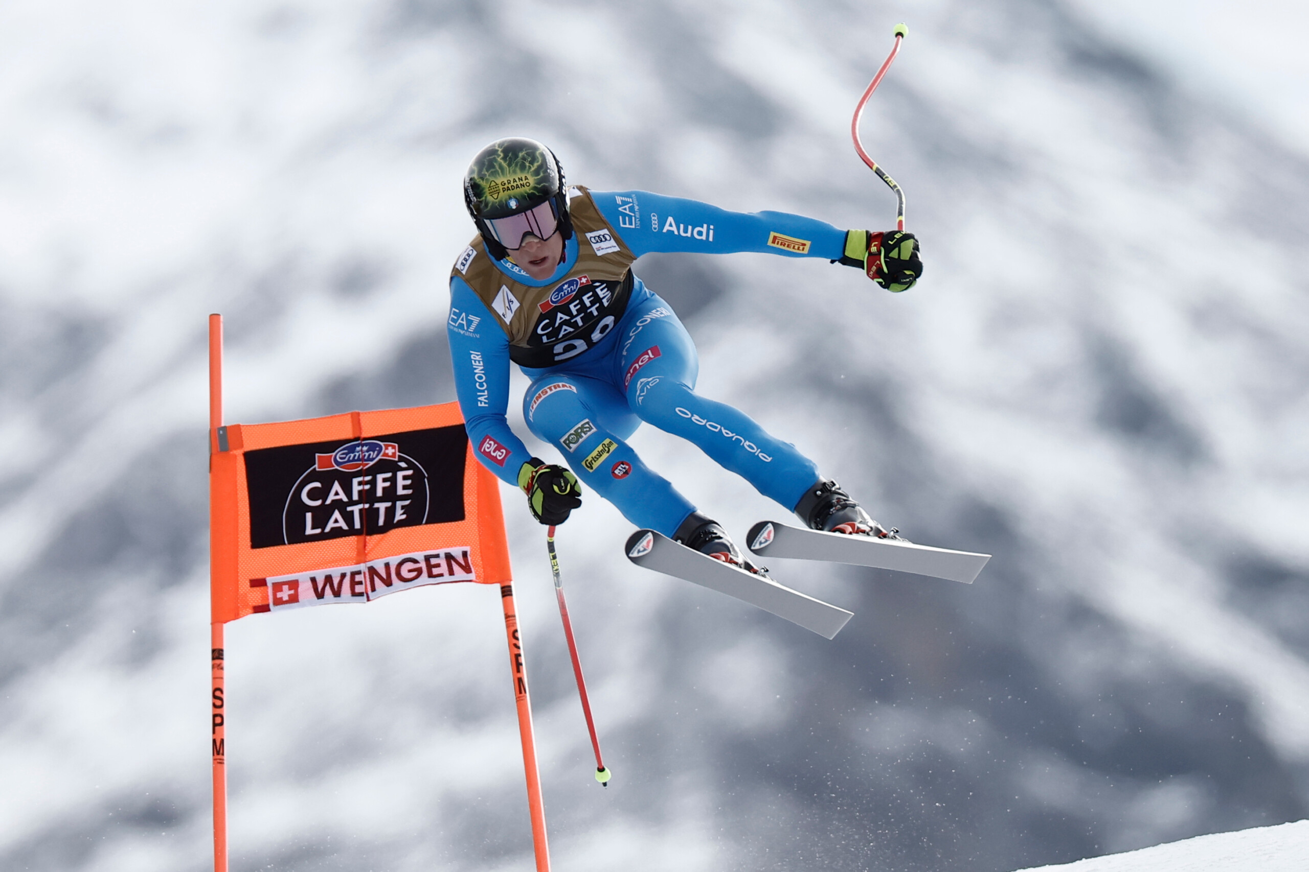 alpine skiing world cup franzoni third in the wengen downhill odermatt wins scaled