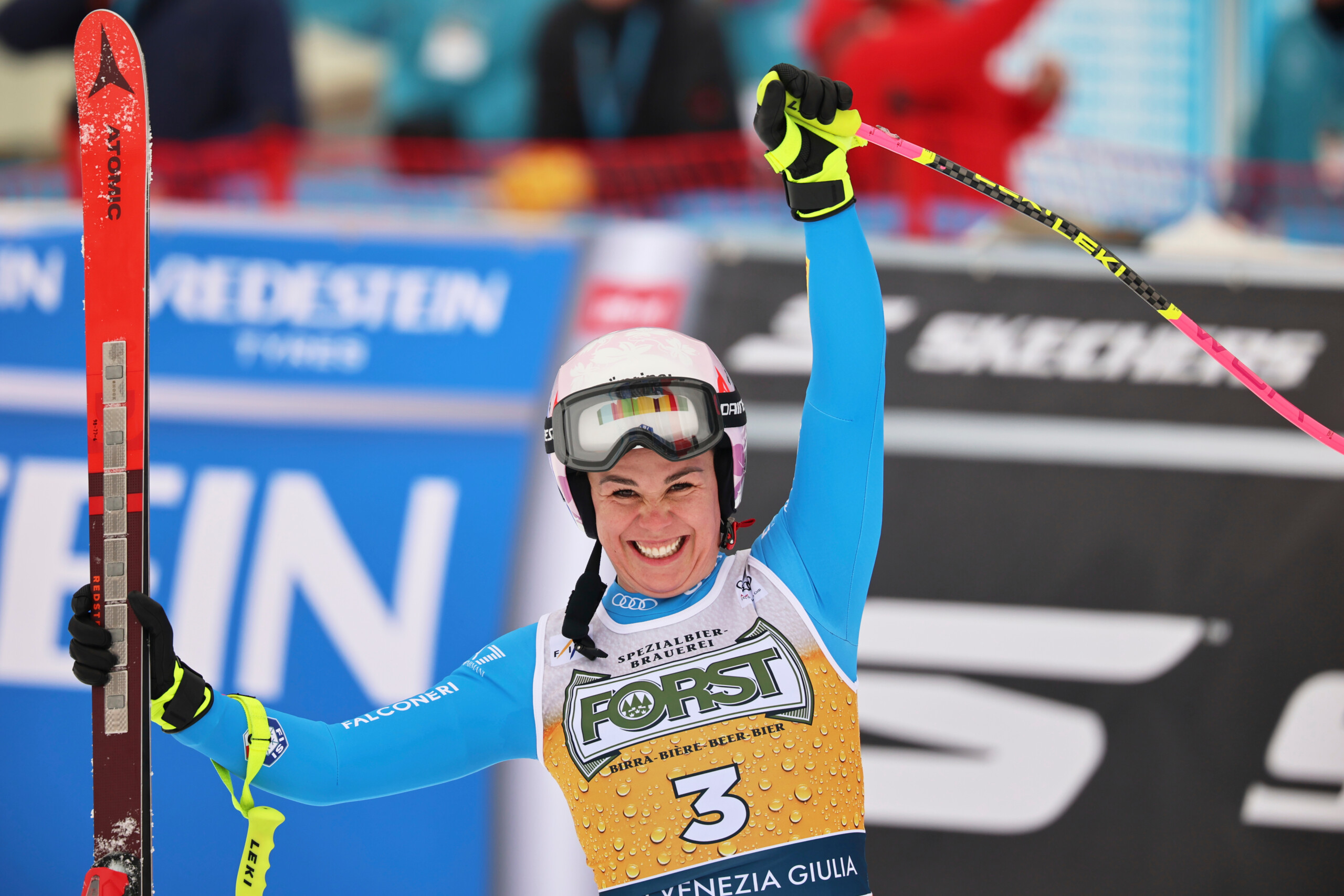 skiing downhill first victory for nicol delago sofia goggia 11th scaled