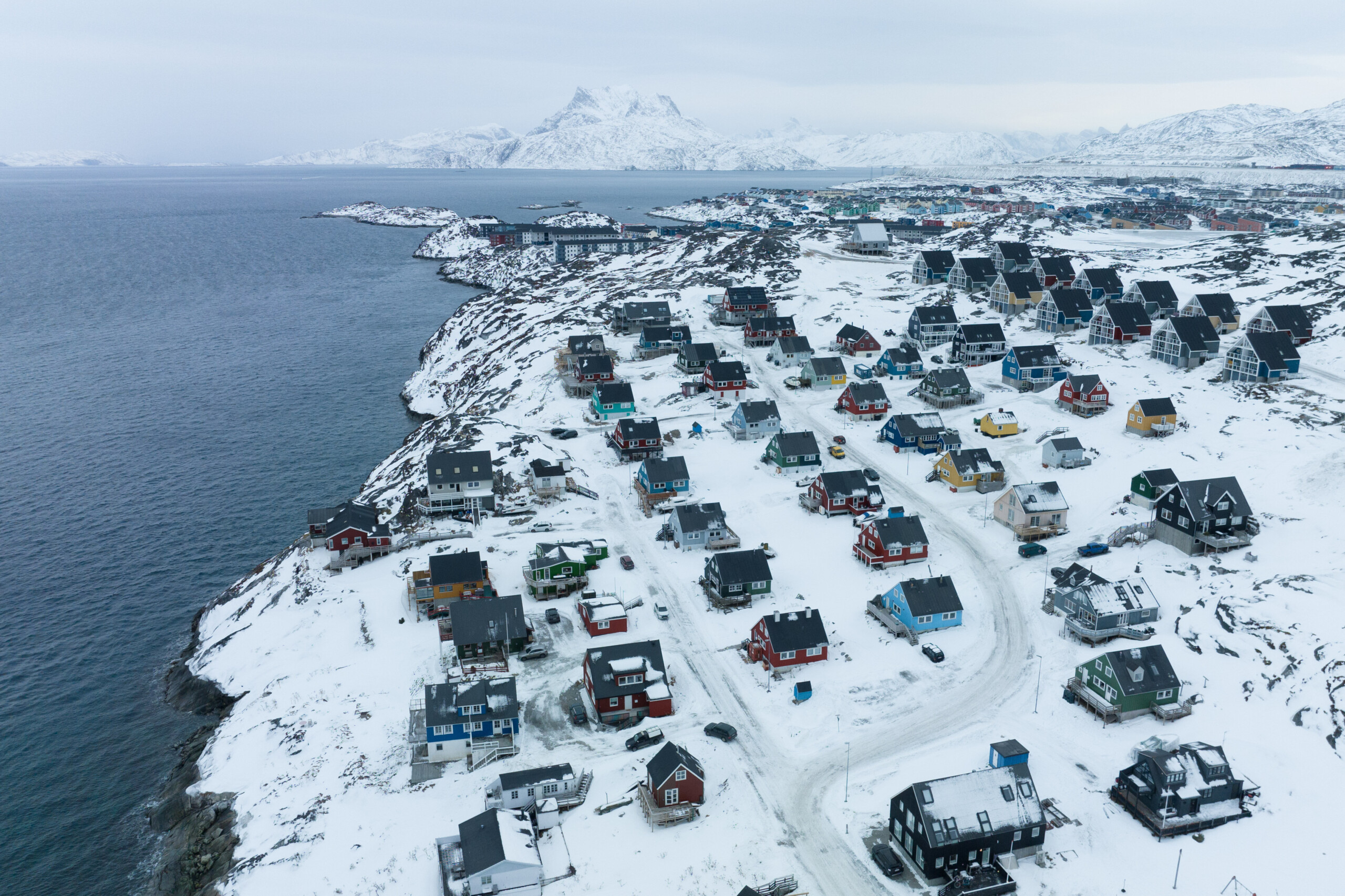 greenland nuuk in darkness due to blackout caused by strong winds scaled