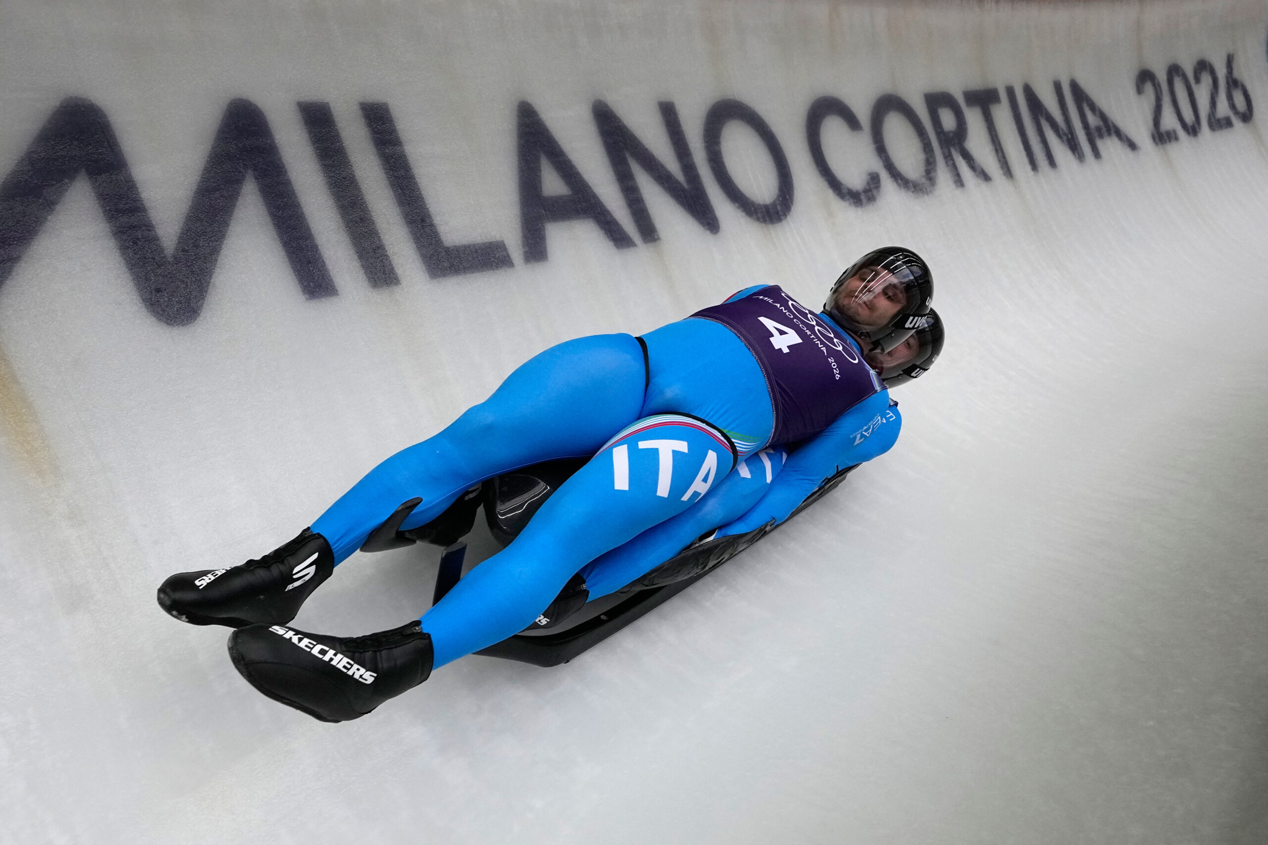 milan cortina mens doubles luge italy in the lead after the third run scaled