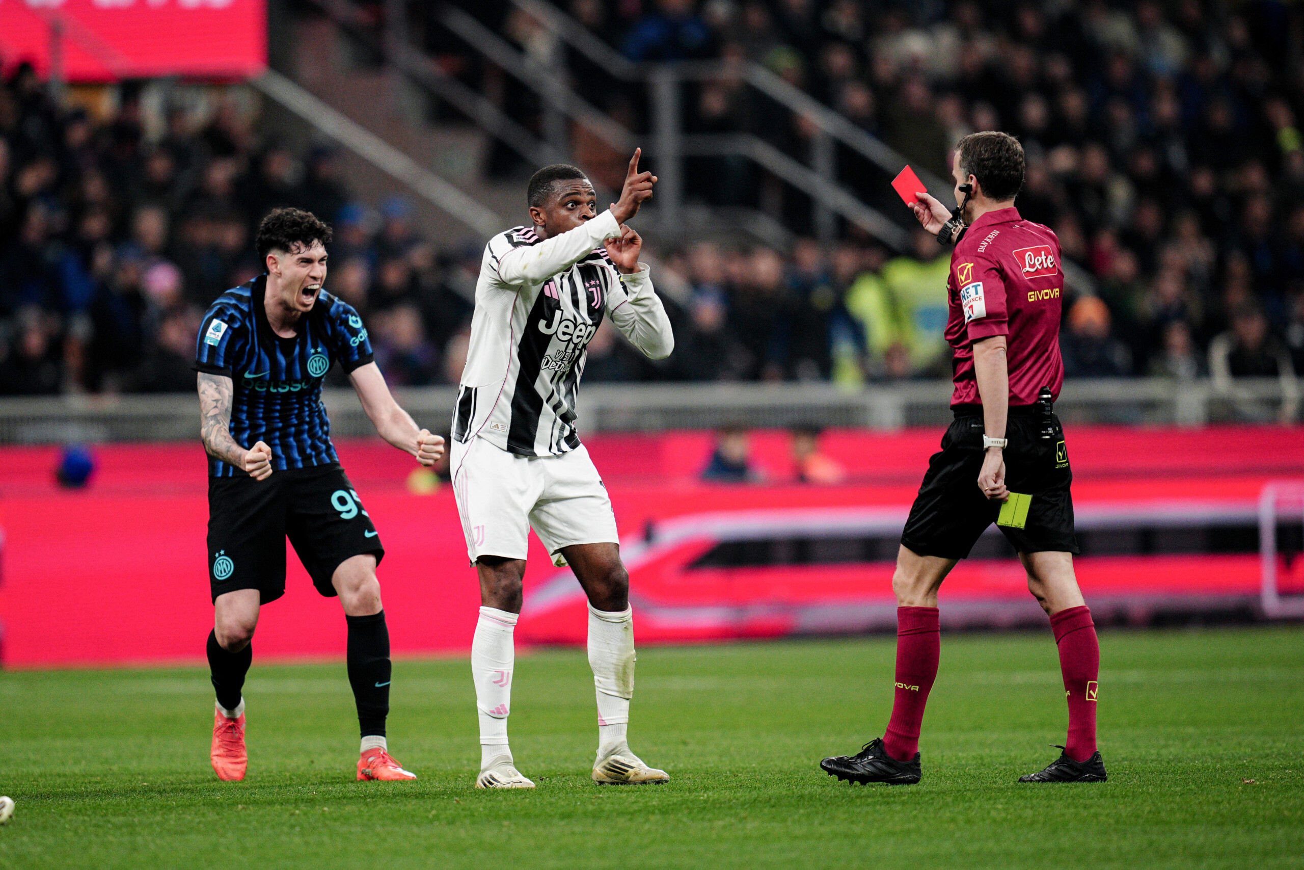 serie a inter juve kalulu posts video with two yellow cards on social media scaled