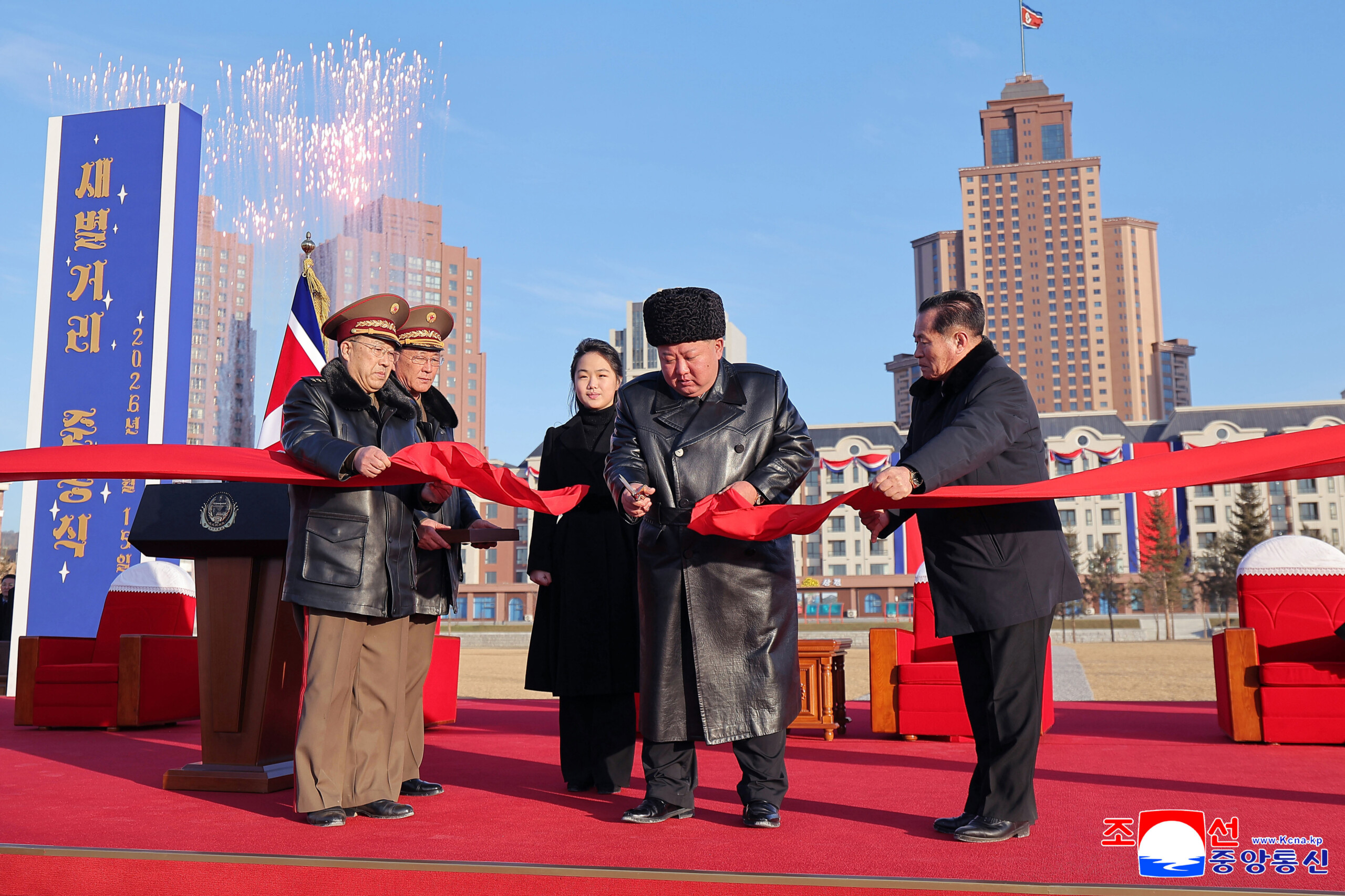north korea kim inaugurates homes for families of soldiers killed in the russian ukrainian conflict scaled