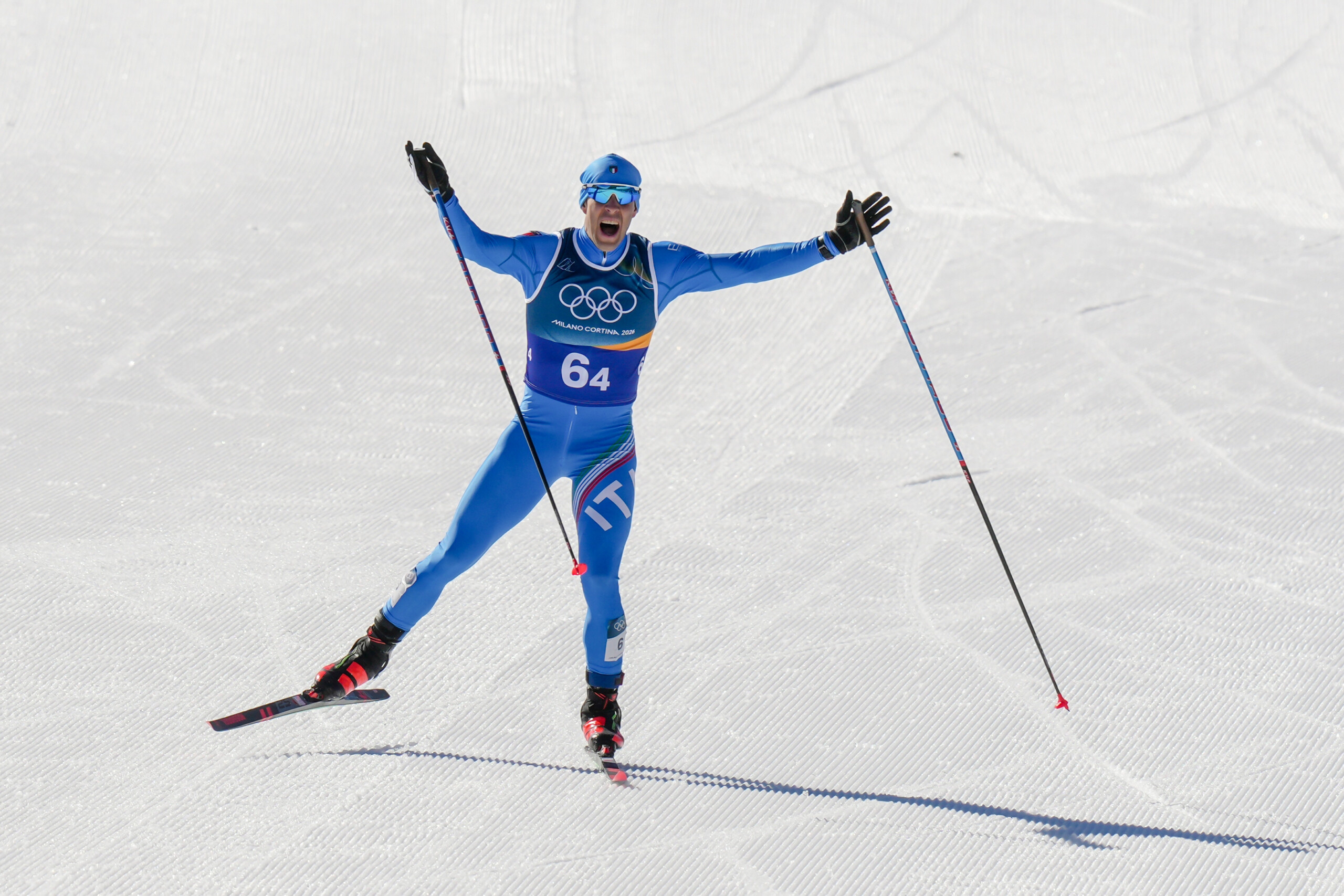 milan cortina cross country skiing italy wins bronze in the sprint with pellegrino barp scaled