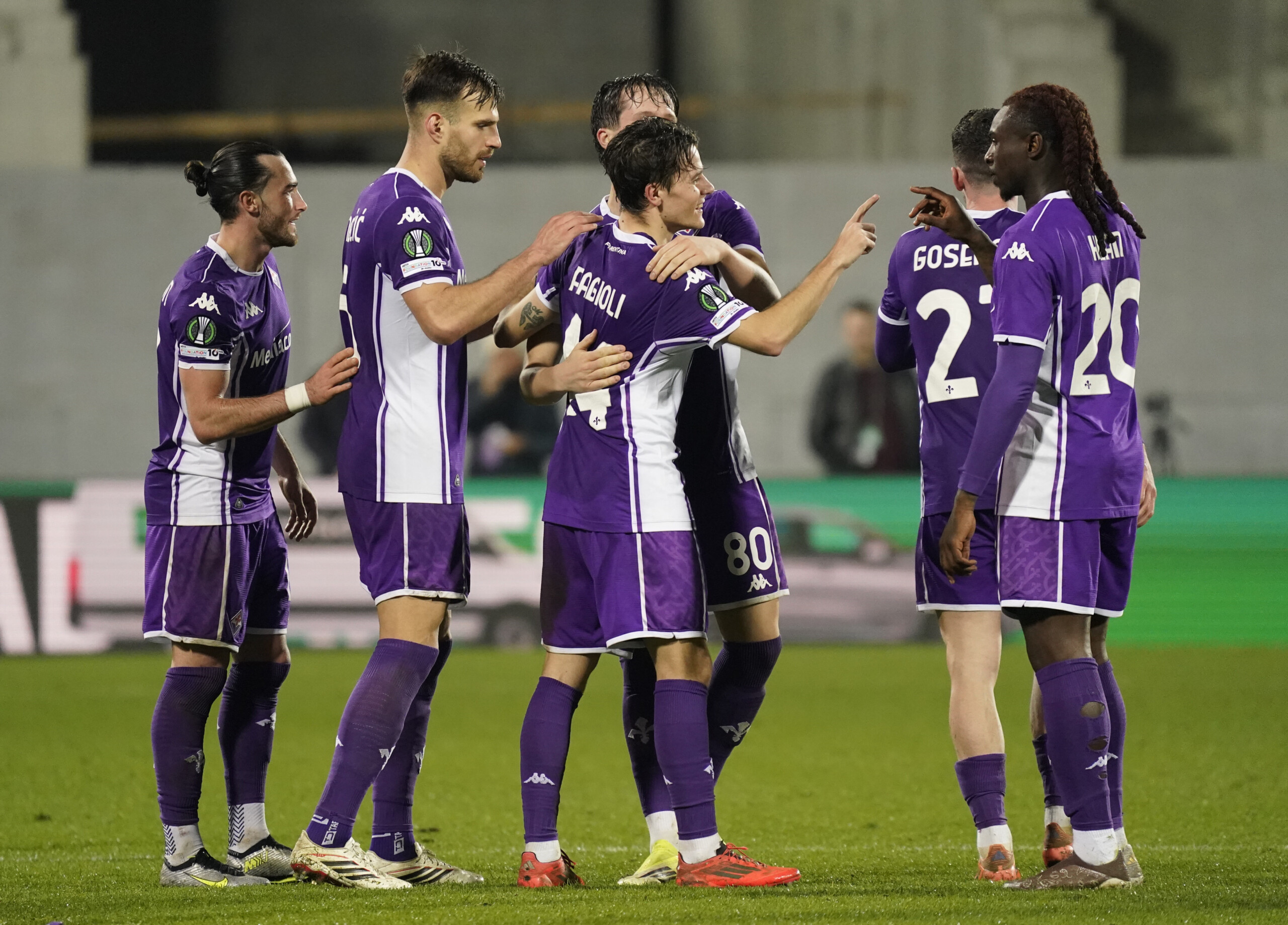 conference league fiorentina against rakow in the round of 16 scaled
