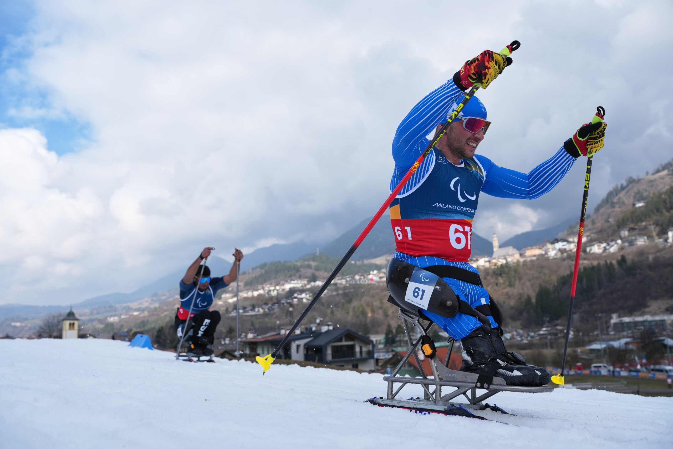 milan cortina paralympics romele bronze in the 20 km cross country skiing scaled
