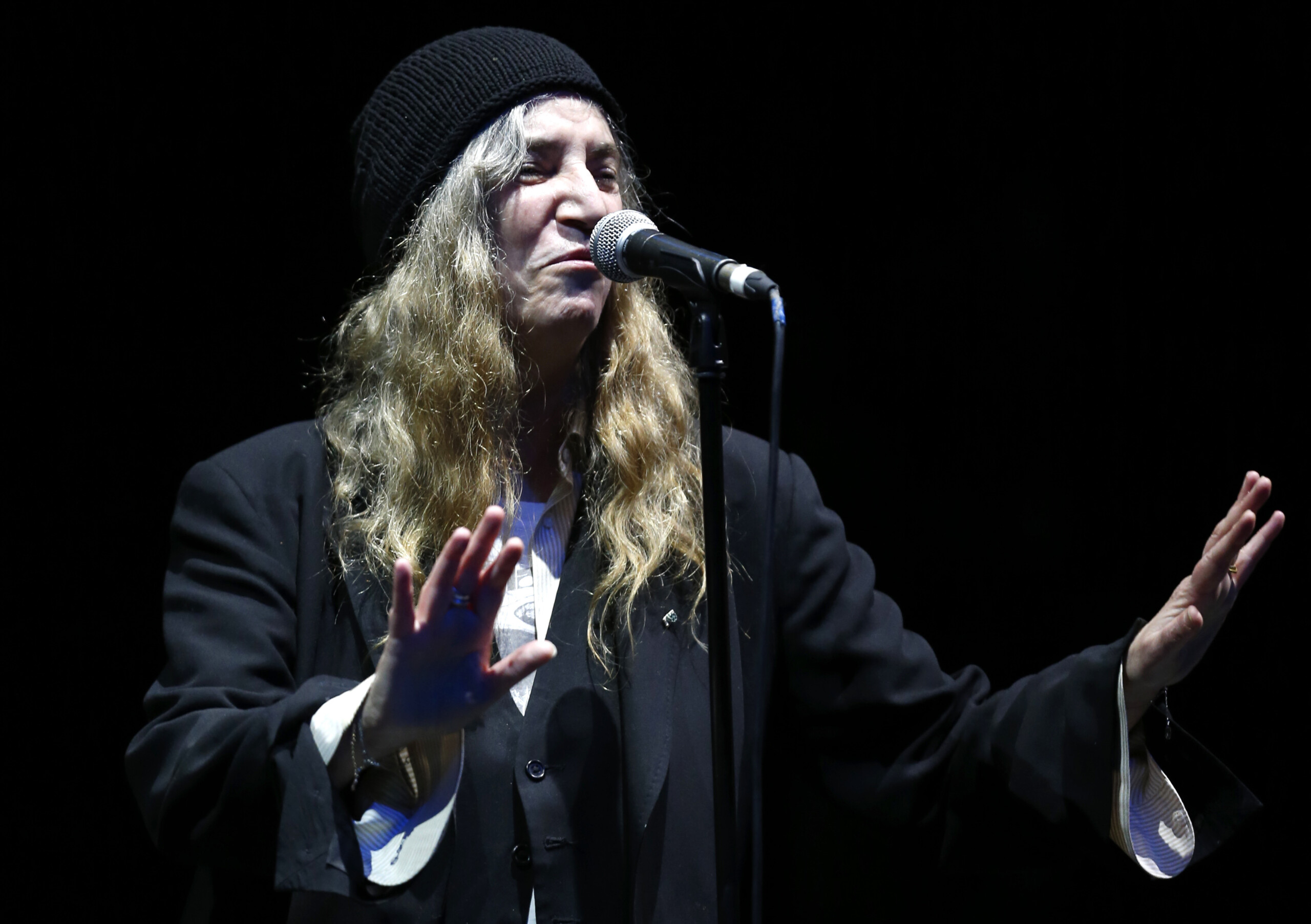 patti smith at the circo massimo in rome on 27 july to mark her 80th birthday scaled