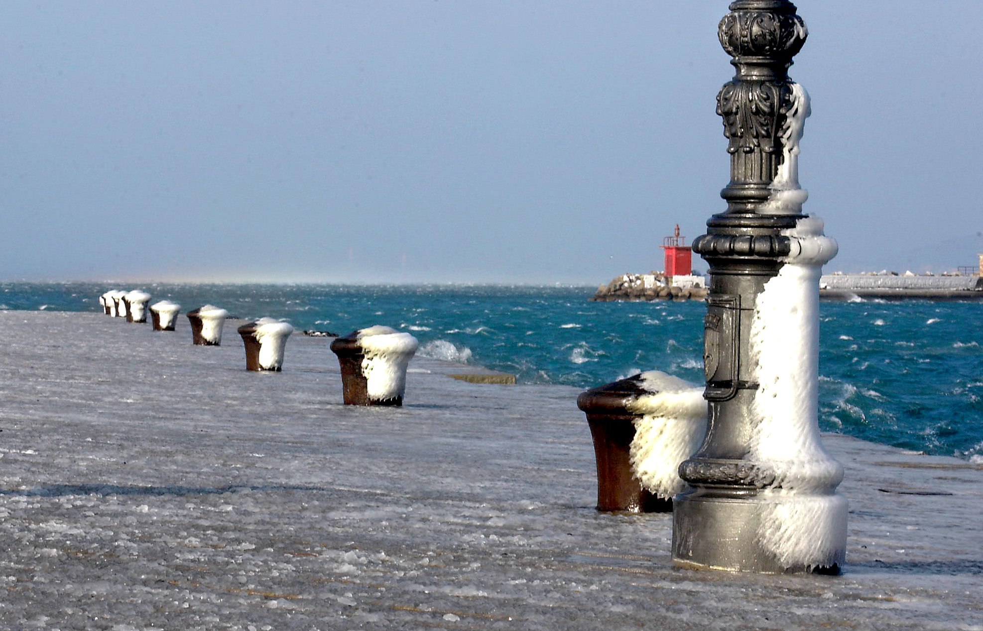 bad weather overnight in trieste firefighters respond to strong bora winds