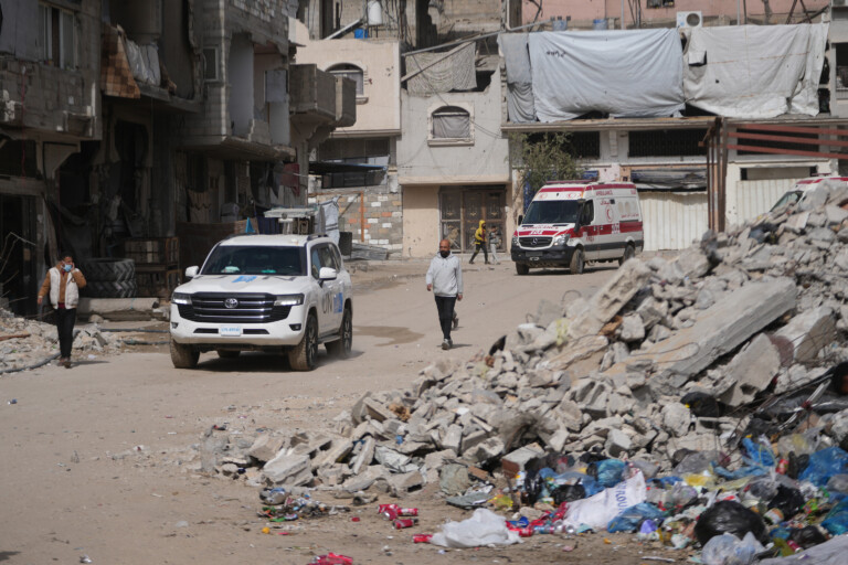 middle east gaza authorities report five deaths following israeli raids