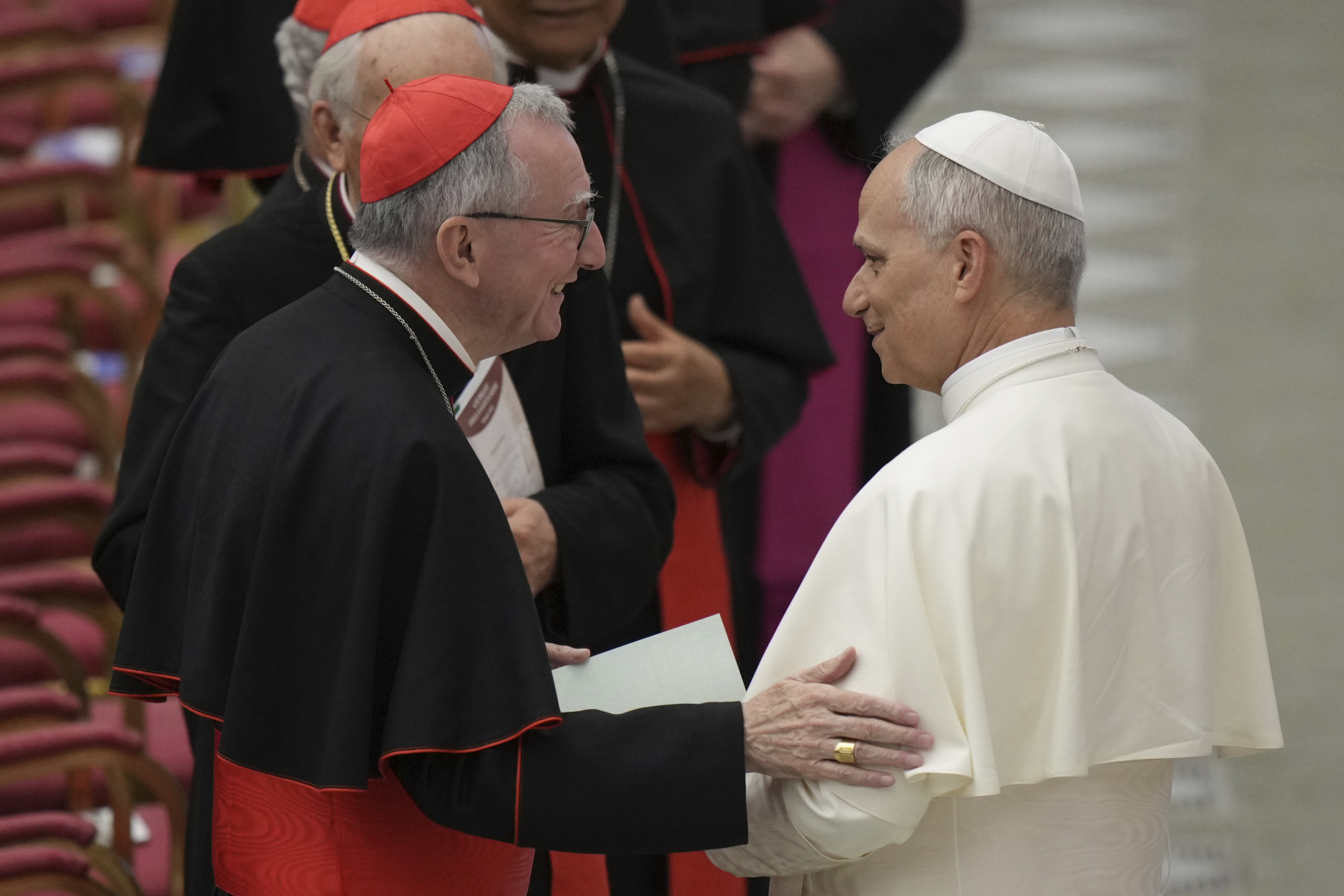 parolin on trump the pope is going his own way and preaching peace
