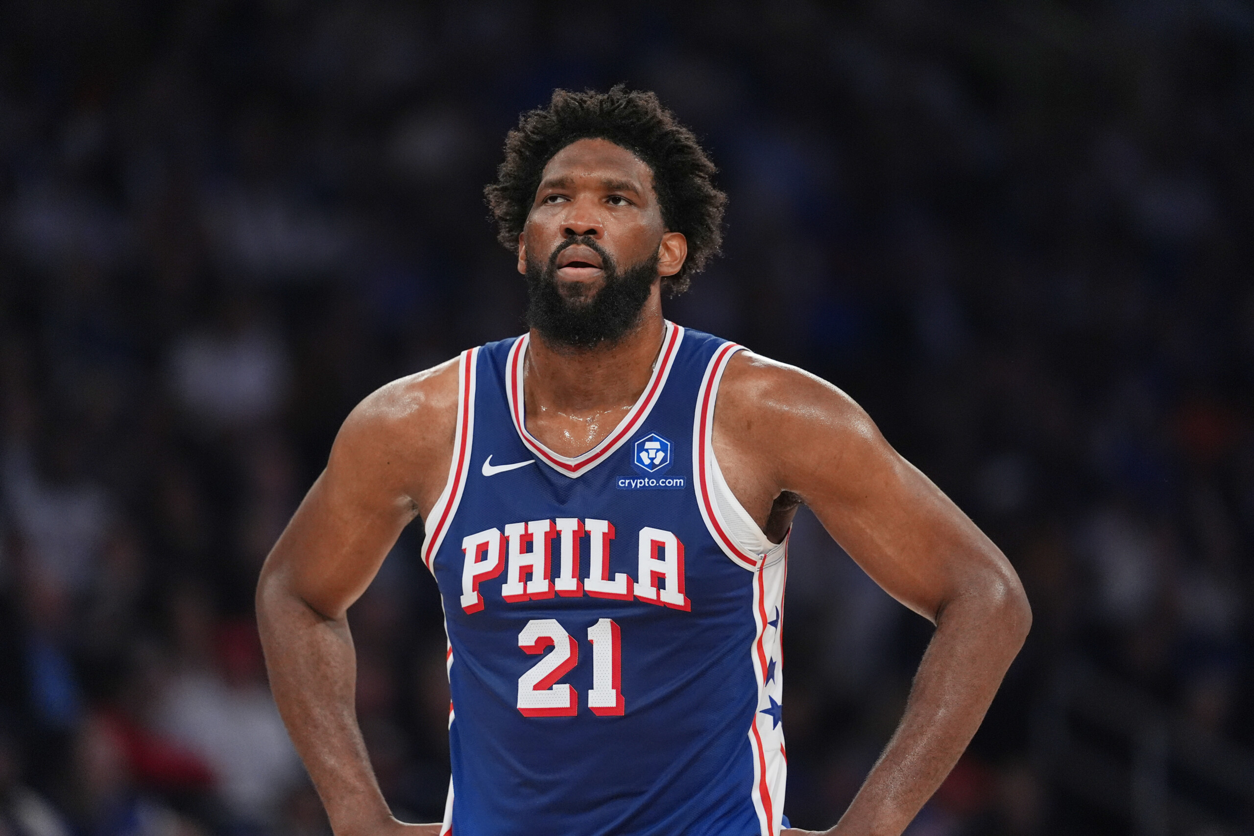 nba embiid injured he will miss game 2 between philadelphia and new york scaled