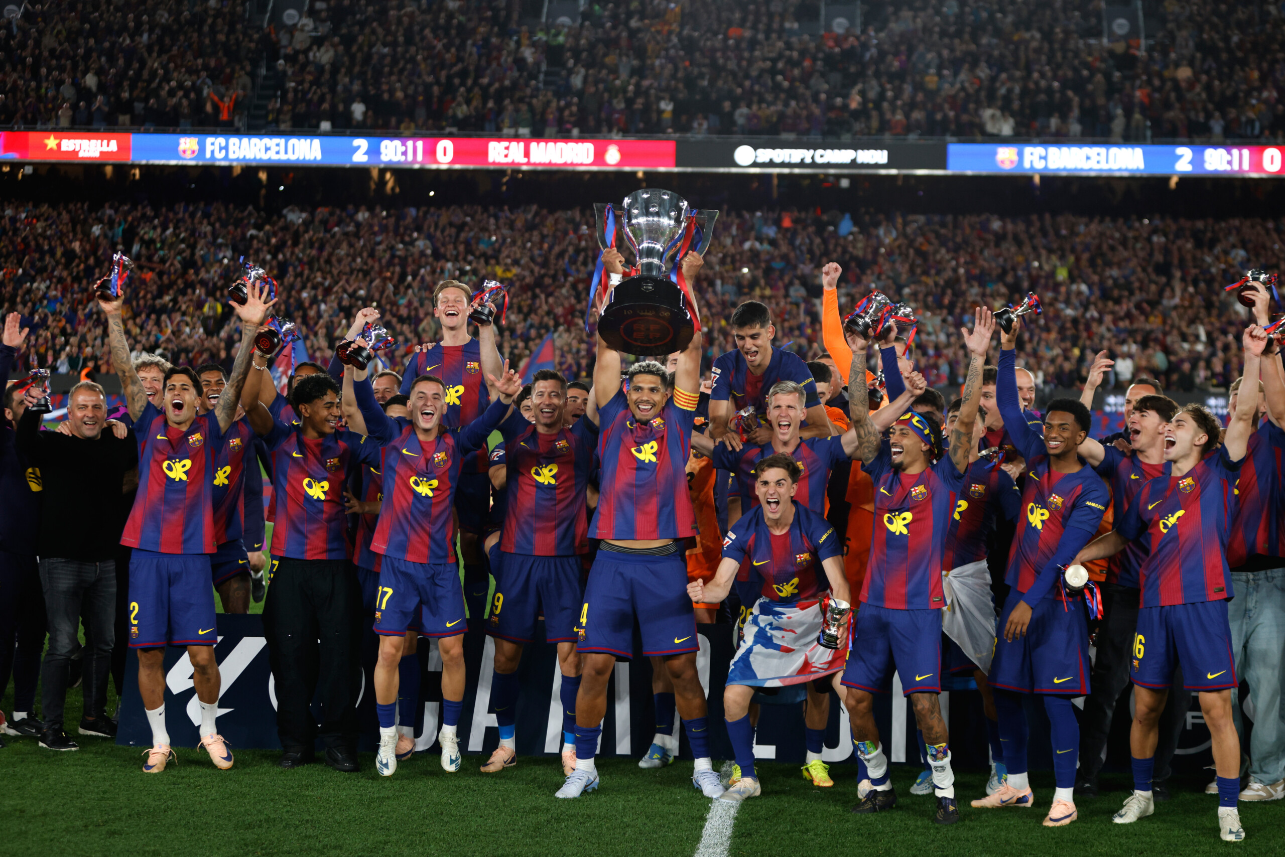 barcelona beat real madrid in el clasico to win their 29th la liga title scaled