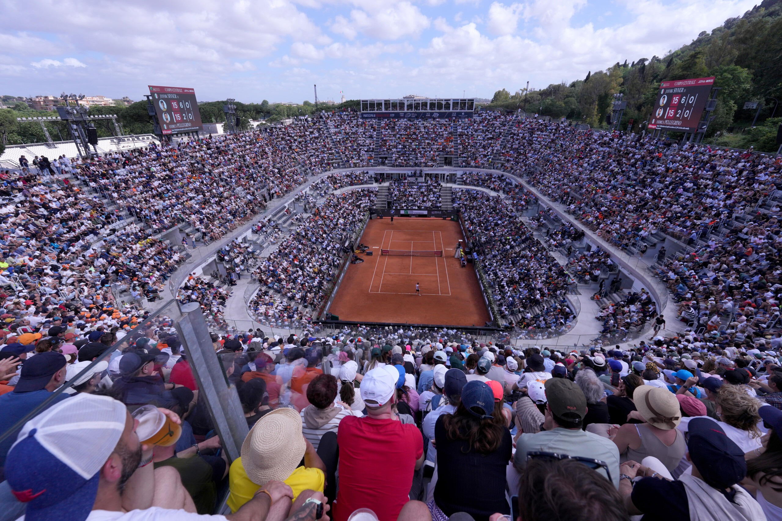 italian open a new record paying spectators exceed 400000 for the first time scaled