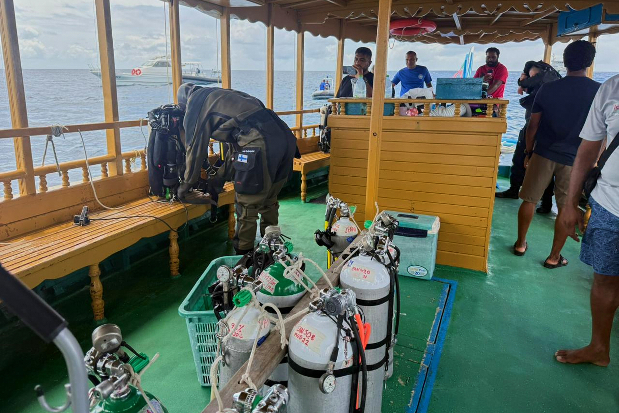 the bodies recovered in the maldives are those of gualtieri and montefalcone