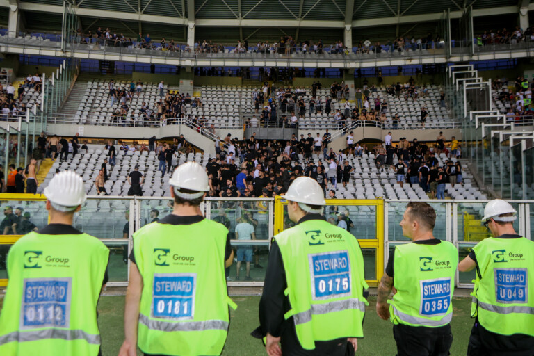 clashes in turin fan showing gradual improvement but his condition remains serious