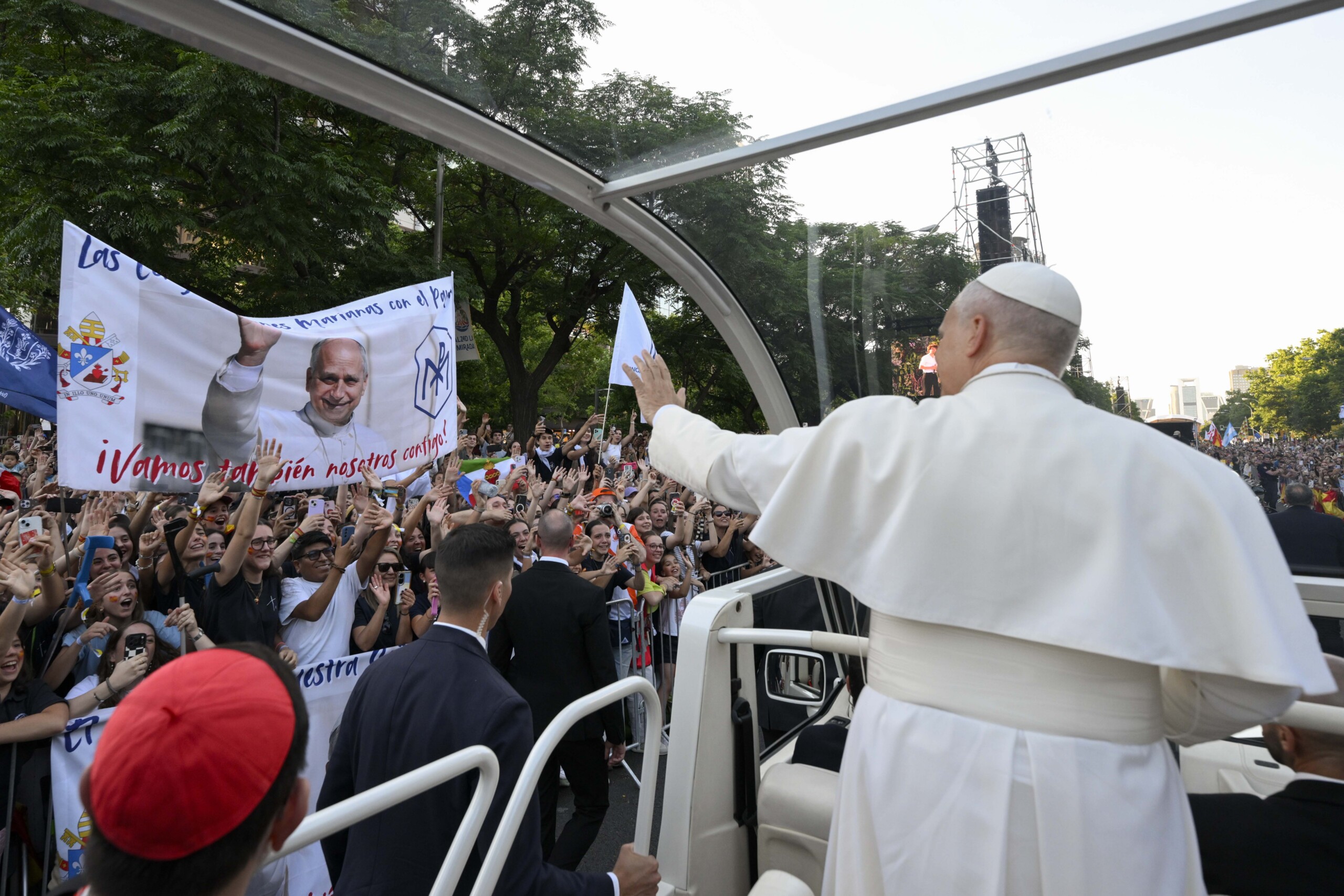 pope in madrid corpus christi mass in the square and meeting with the world of culture scaled